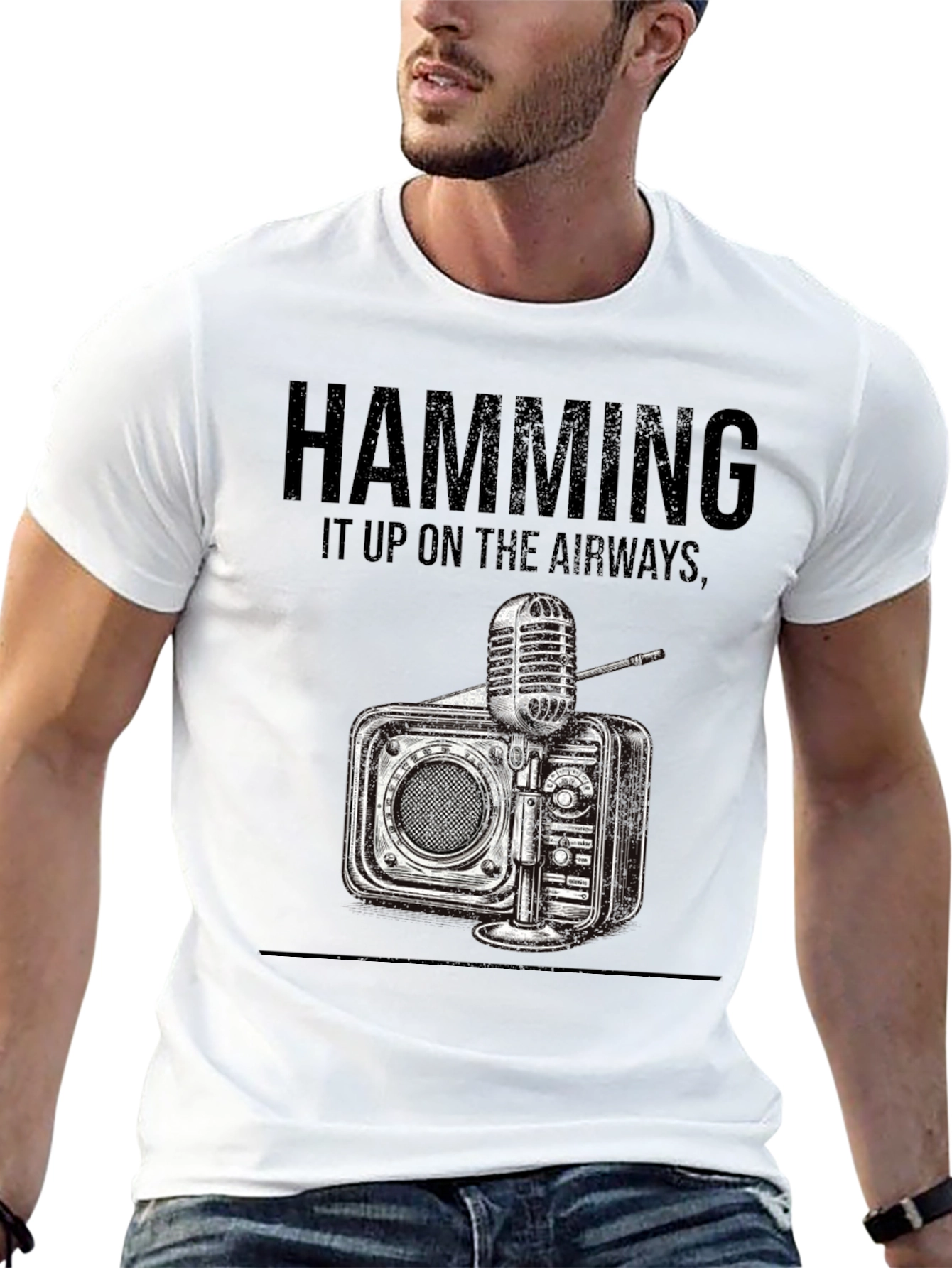 Hamming It Up Radio Graphic Tee