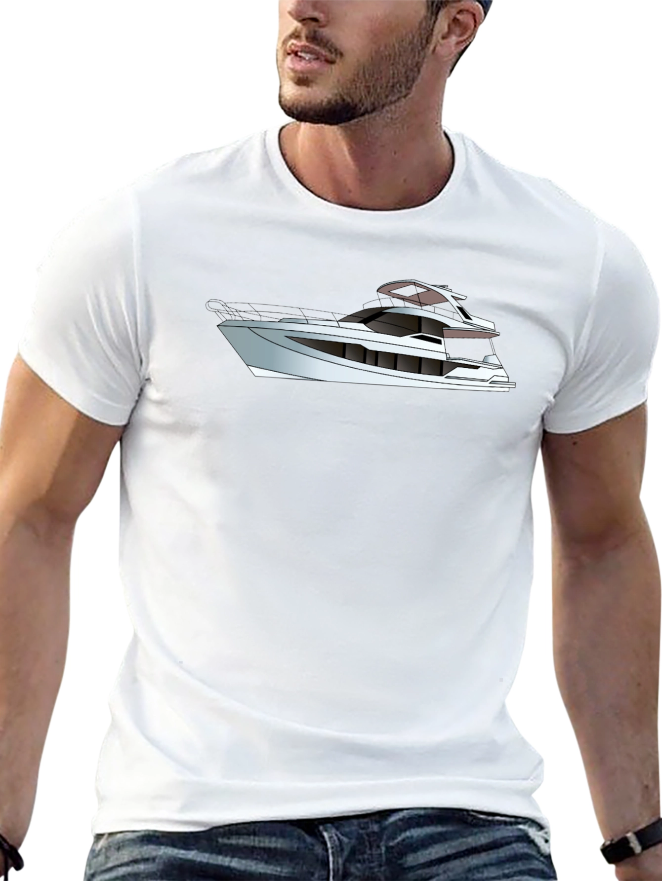 Nautical T-Shirt: Sleek Yacht Design