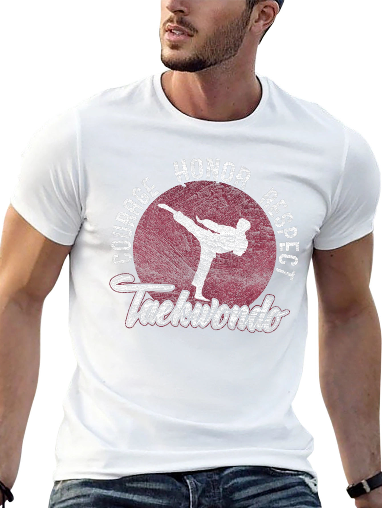 Taekwondo Graphic Tee: Courage Honor Respect