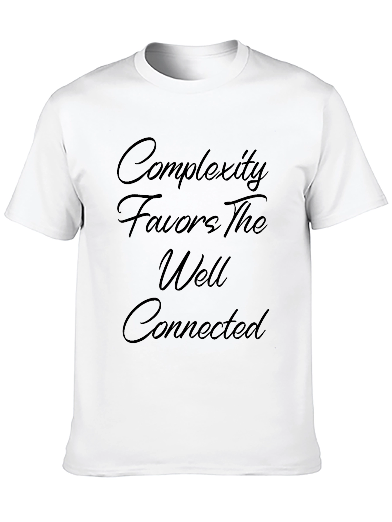 Complexity Favors The Well Connected Black T-Shirt