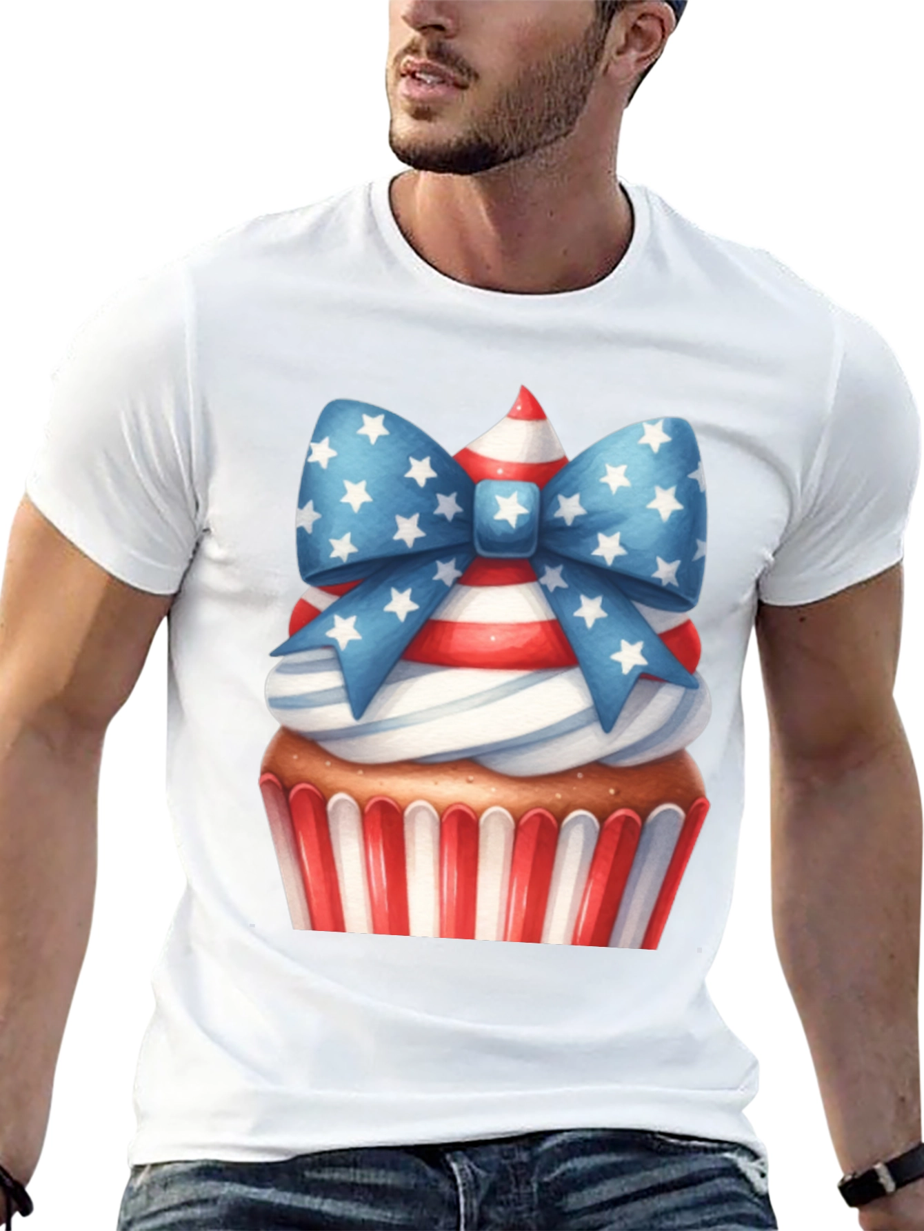 Patriotic Cupcake Graphic Tee