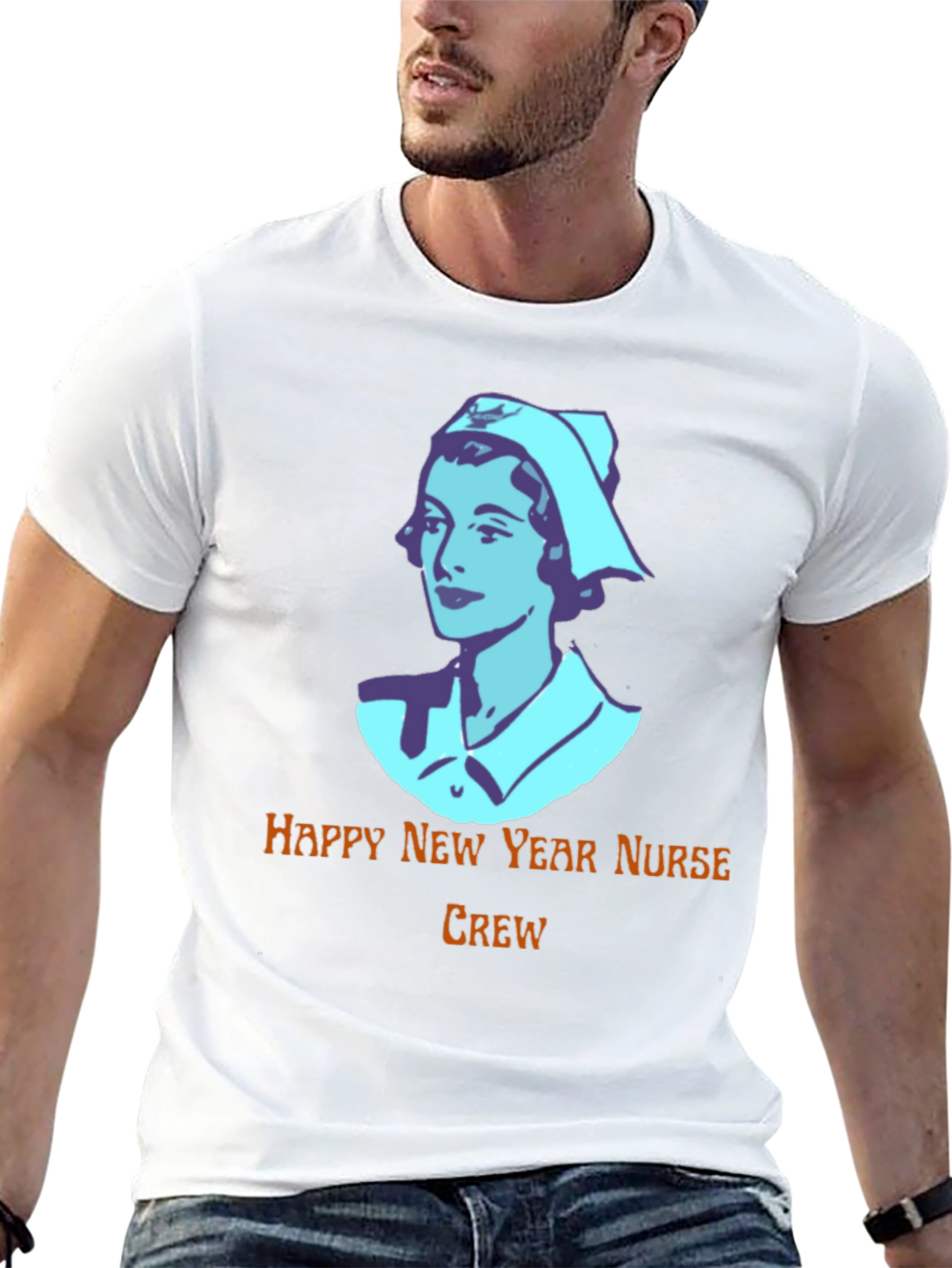 Happy New Year Nurse Crew Black T-Shirt