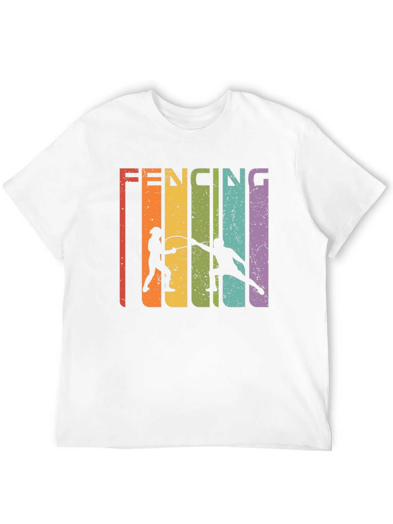 Retro Fencing Graphic T-Shirt
