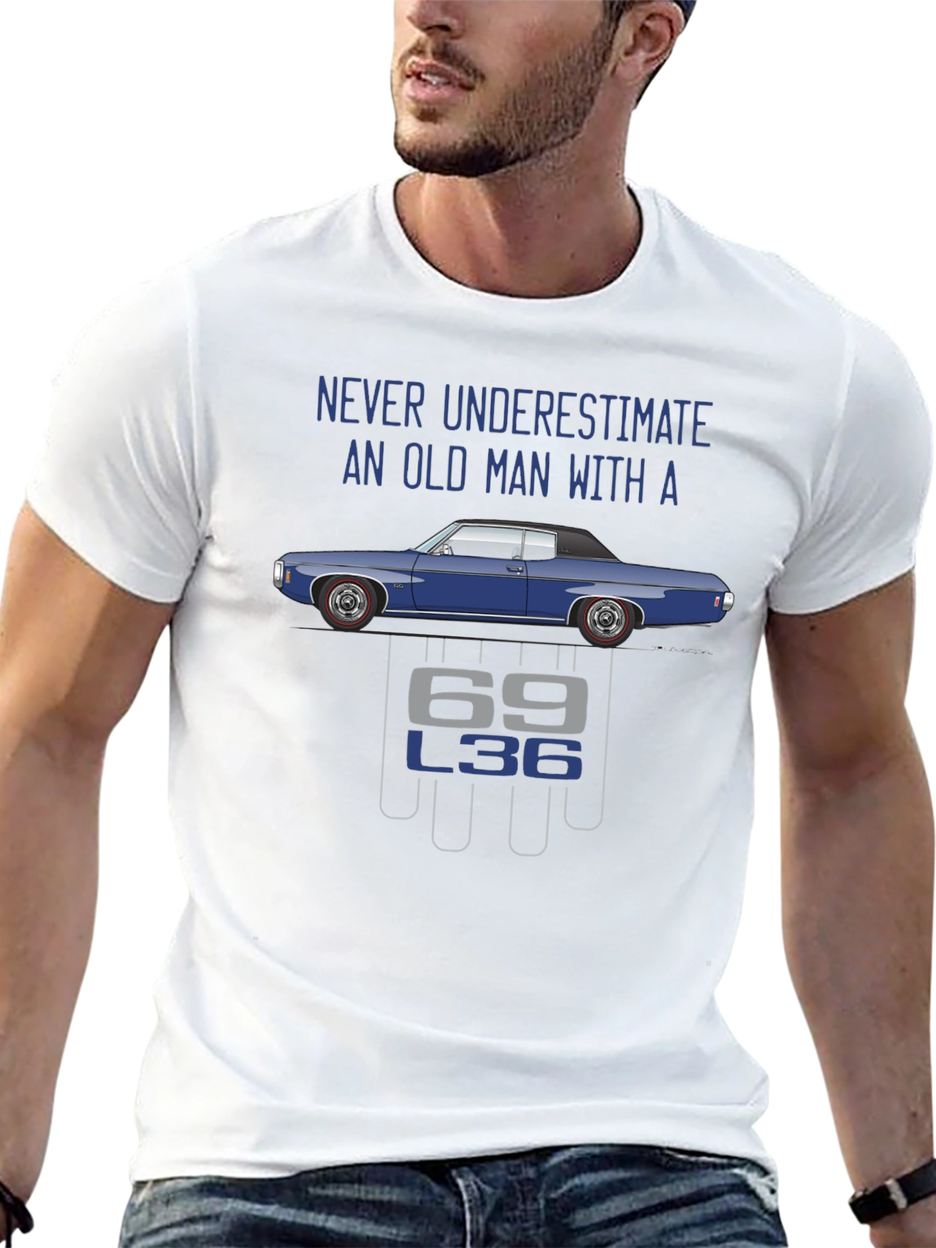 Never Underestimate Old Man T-Shirt