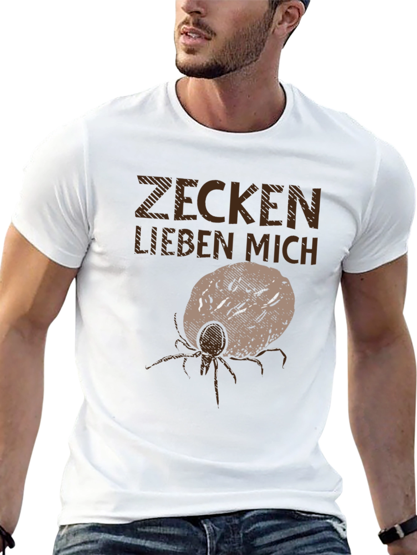 Zecken Lieben Mich T-Shirt - Funny Graphic Tee