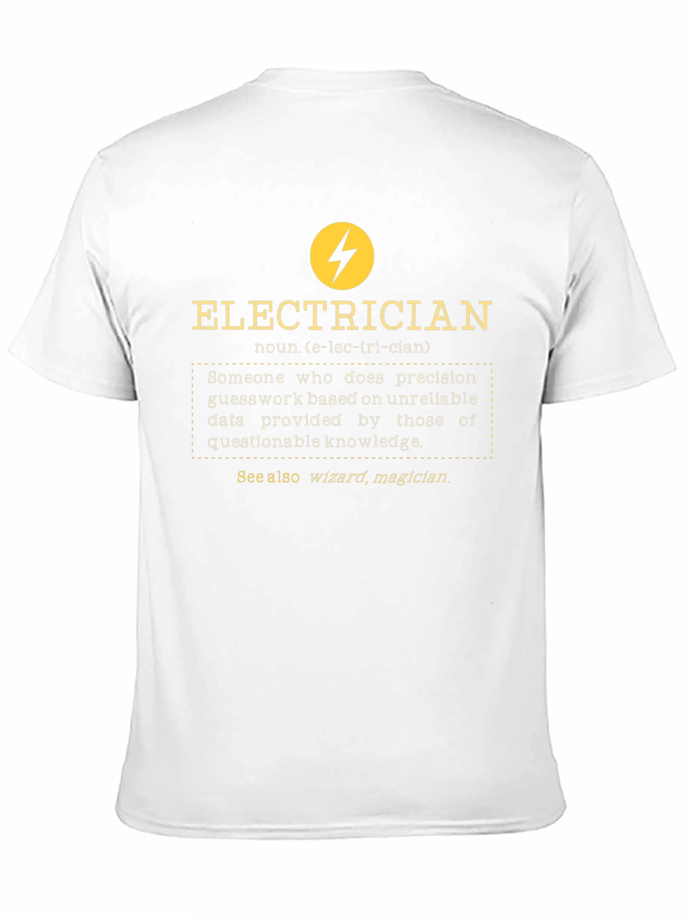 Electrician Definition Graphic Tee - Black