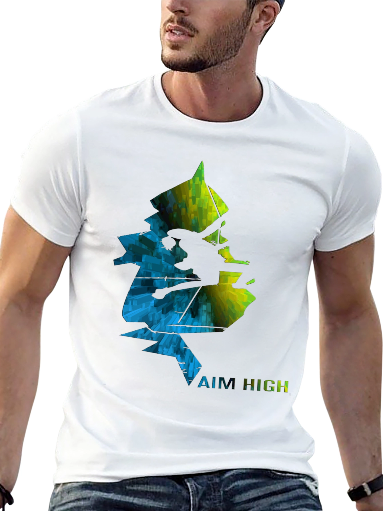 Aim High Climbing Graphic Tee - Black
