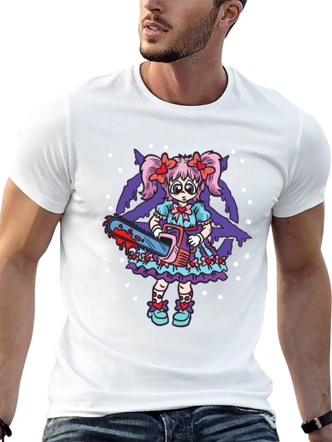 Creepy Cute Chainsaw Doll Graphic Tee