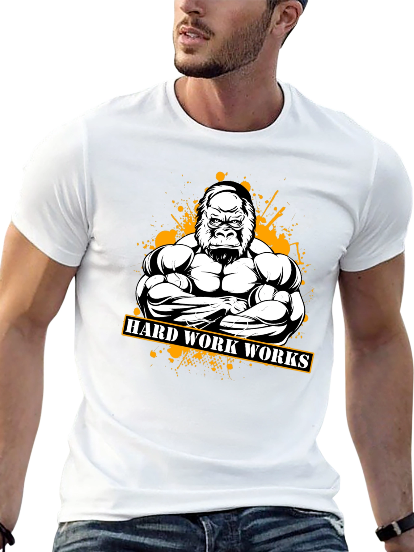 Hard Work Gorilla Graphic Tee