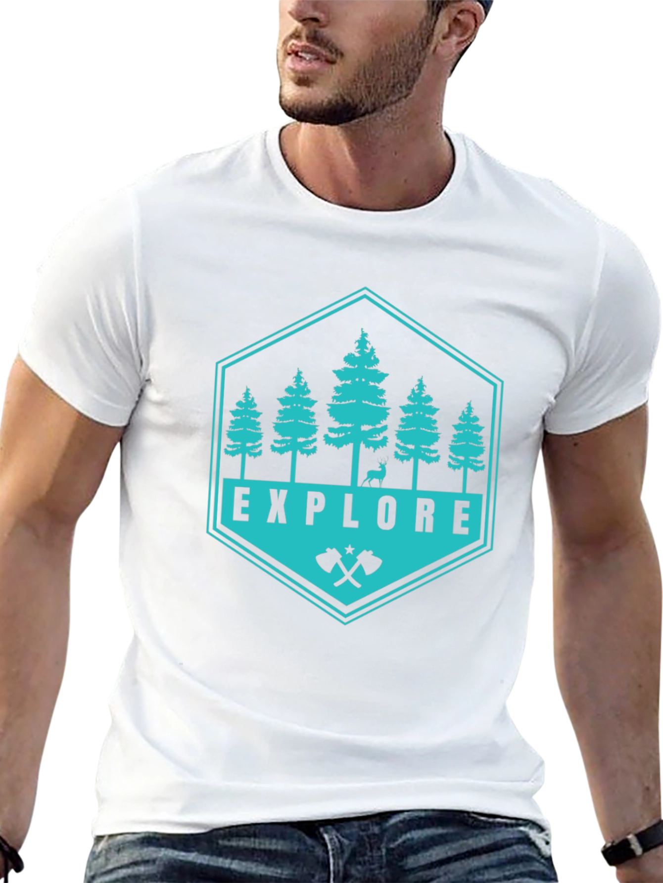 Explore Nature Graphic Tee - Black Adventure Shirt