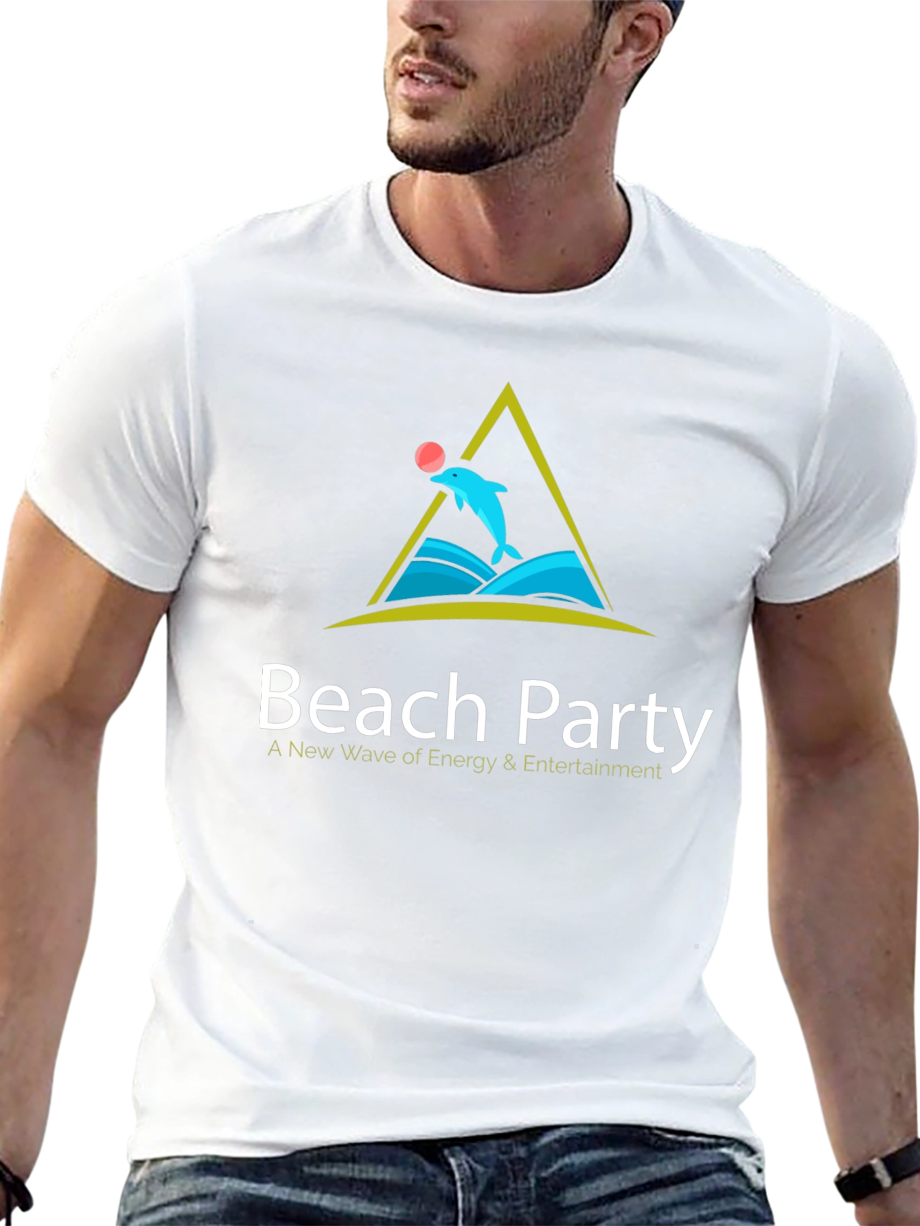 Beach Party T-Shirt: Dolphin Design