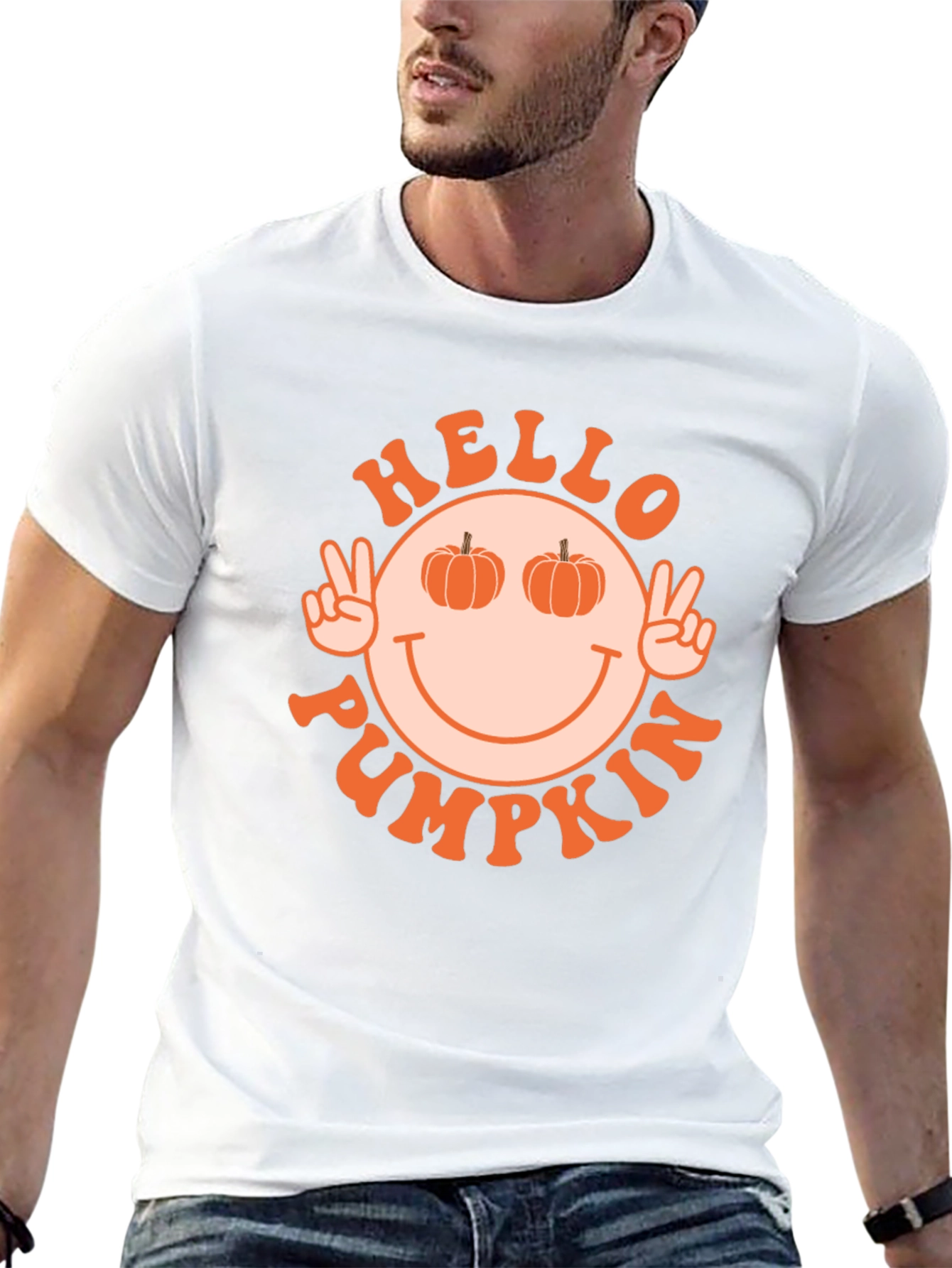 Hello Pumpkin T-Shirt - Autumn Vibes