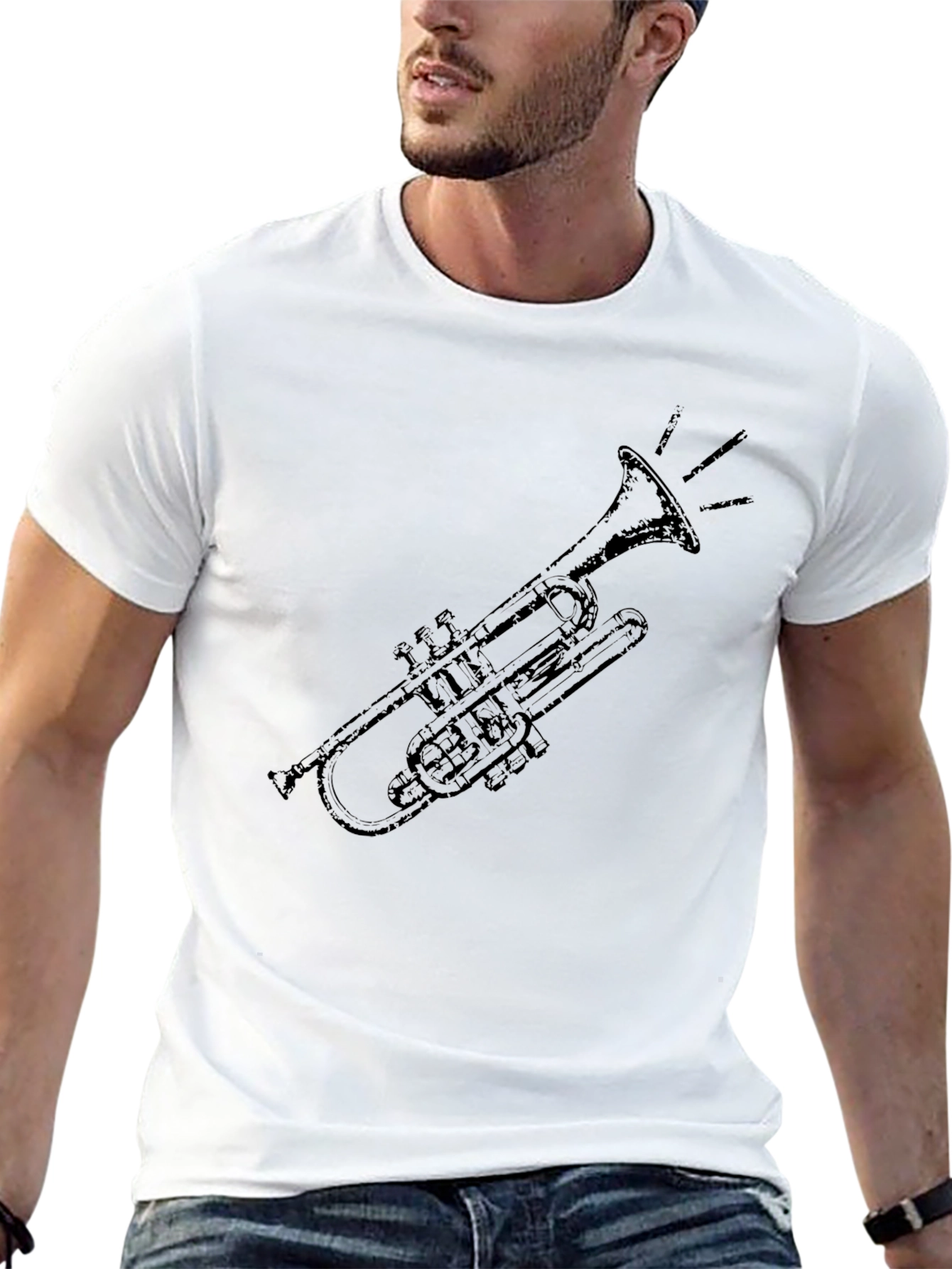 Trumpet Graphic Tee - Classic Black T-Shirt