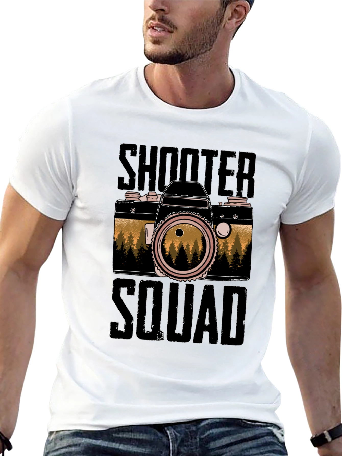 Shooter Squad Camera Graphic T-Shirt