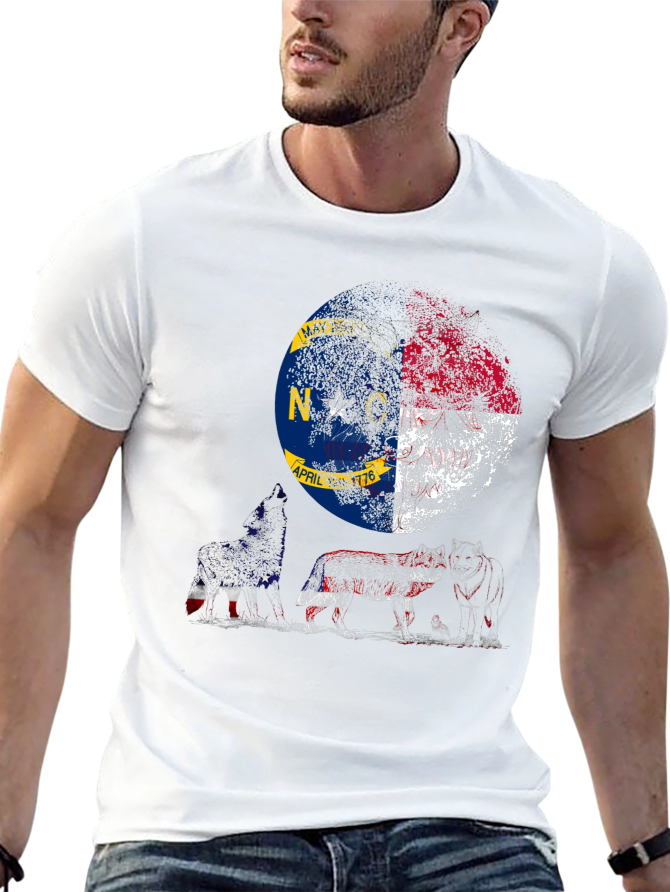 NC Flag Bear T-Shirt