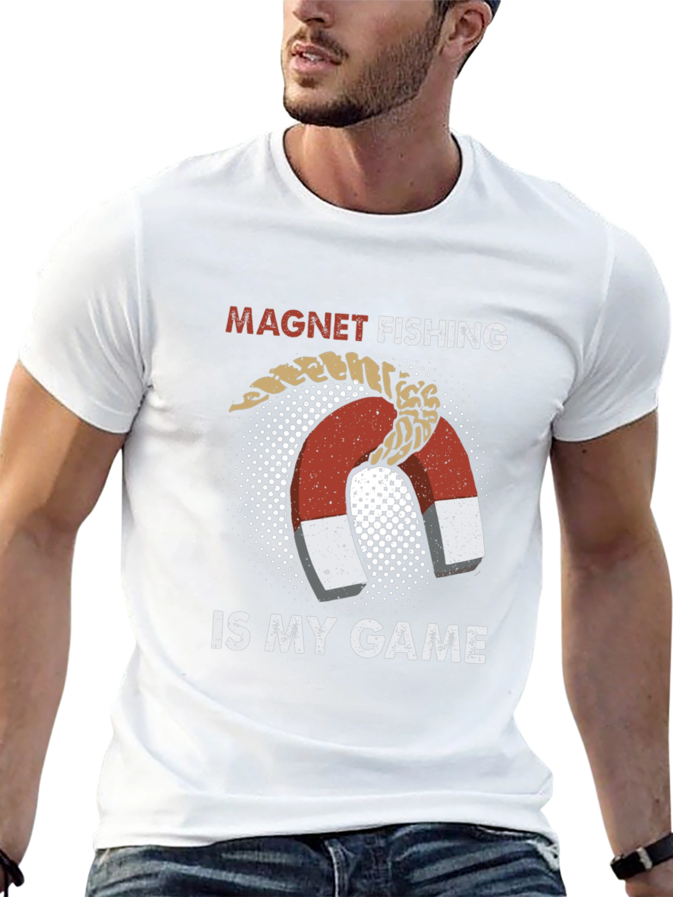 Magnet Fishing T-Shirt - Funny Fishing Game Tee