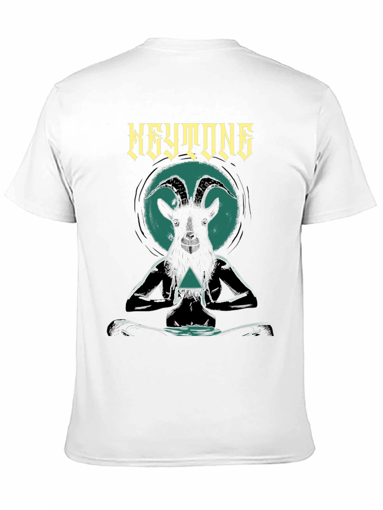 Keystone Goat Meditation T-Shirt - Black Graphic Tee