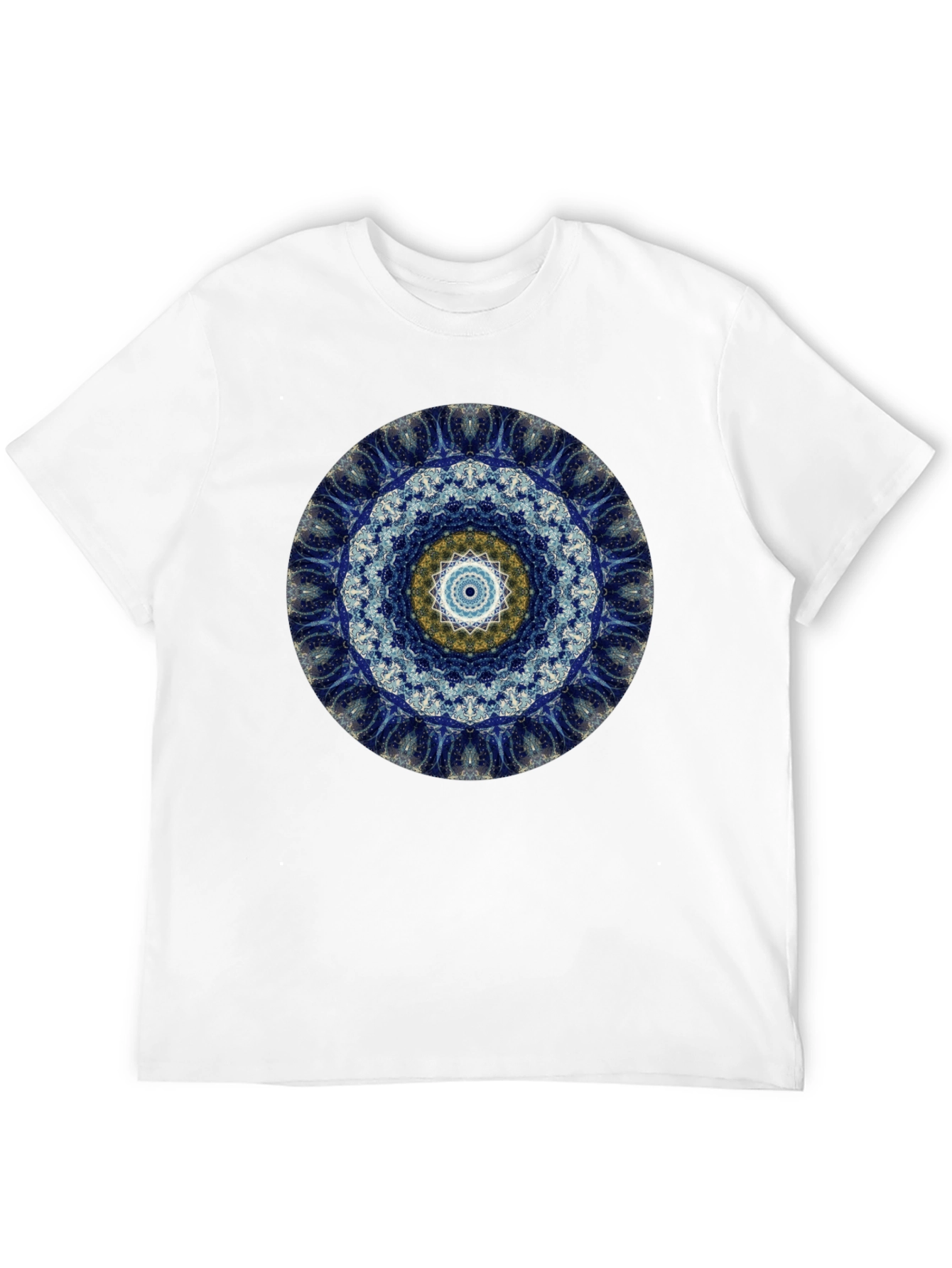 Cosmic Mandala Graphic Tee - Black