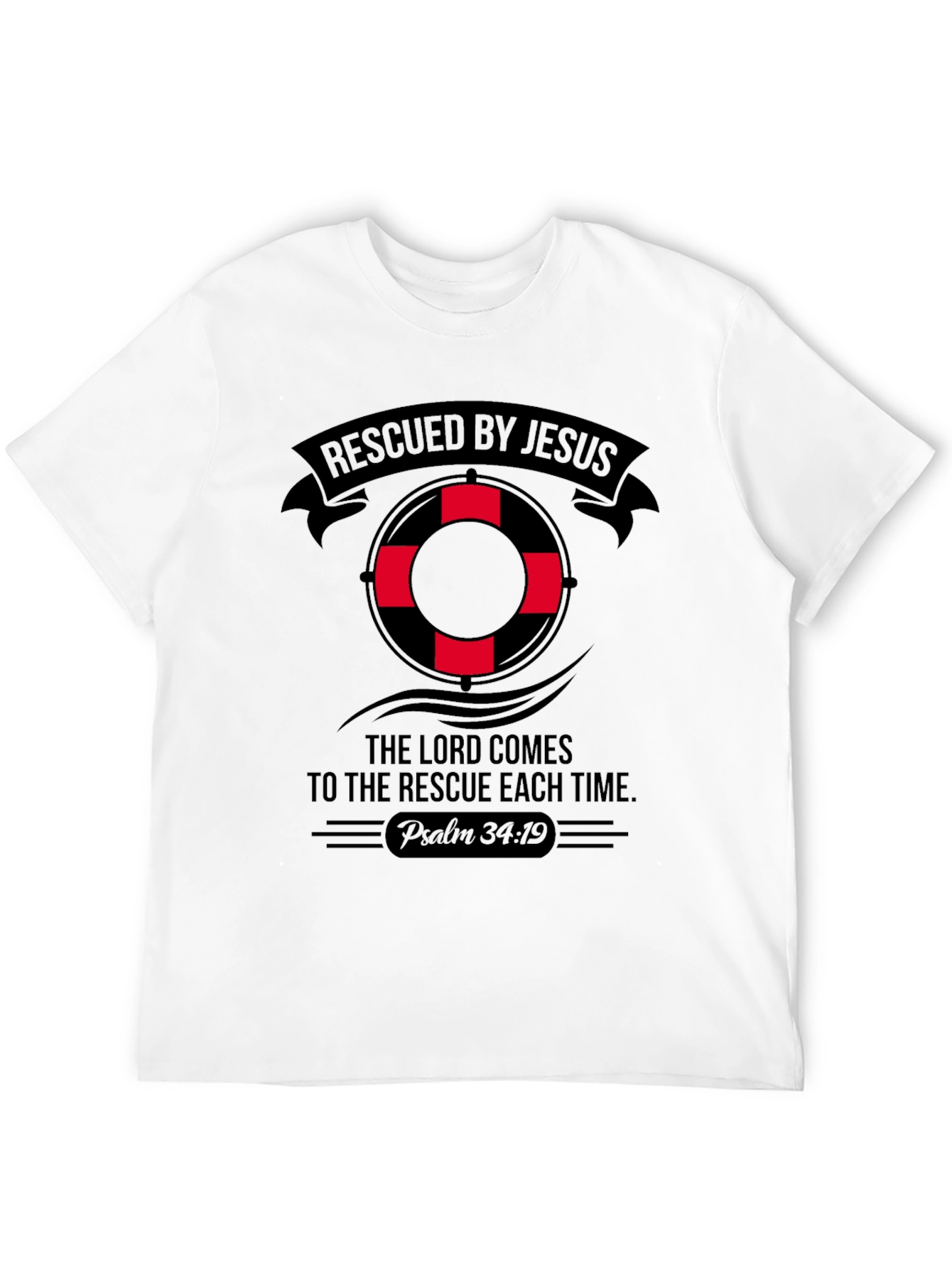Rescued By Jesus Graphic Tee