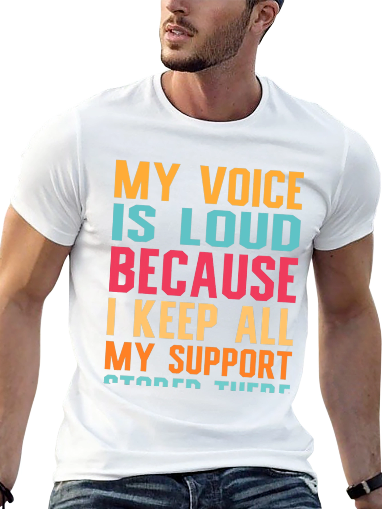 My Voice Is Loud T-Shirt Support Message Tee