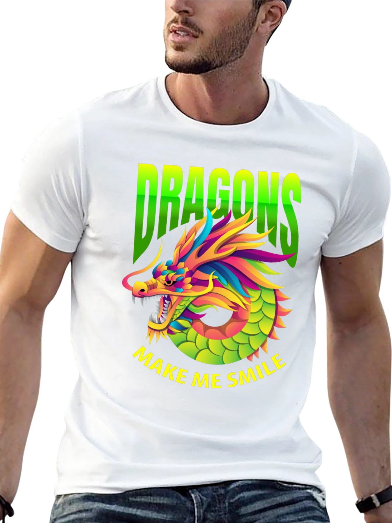 Dragons Make Me Smile Graphic Tee