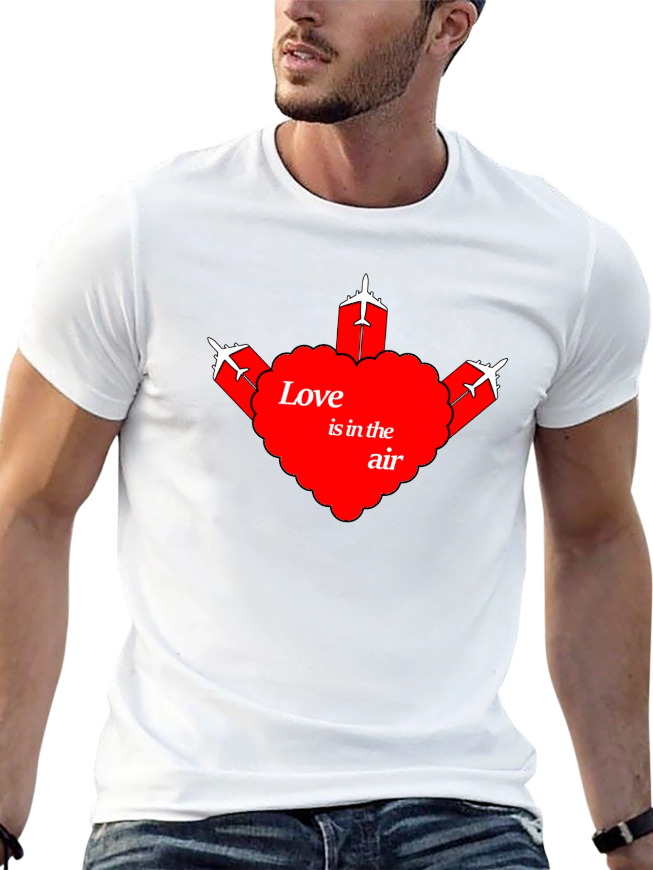 Love is in the Air T-Shirt Aviation Tee