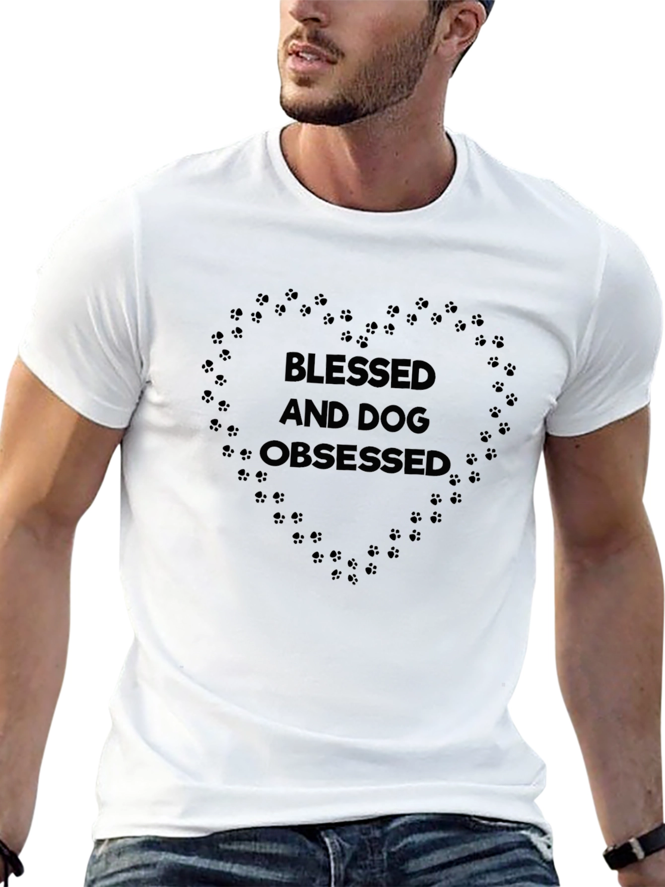 Blessed and Dog Obsessed Graphic T-Shirt