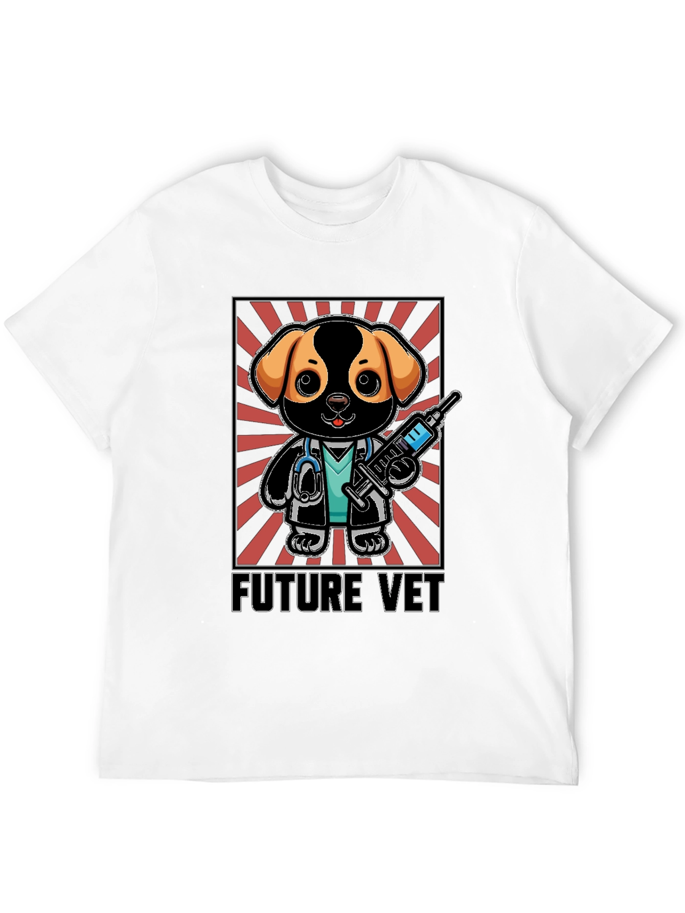 Future Vet Cartoon Dog T-Shirt