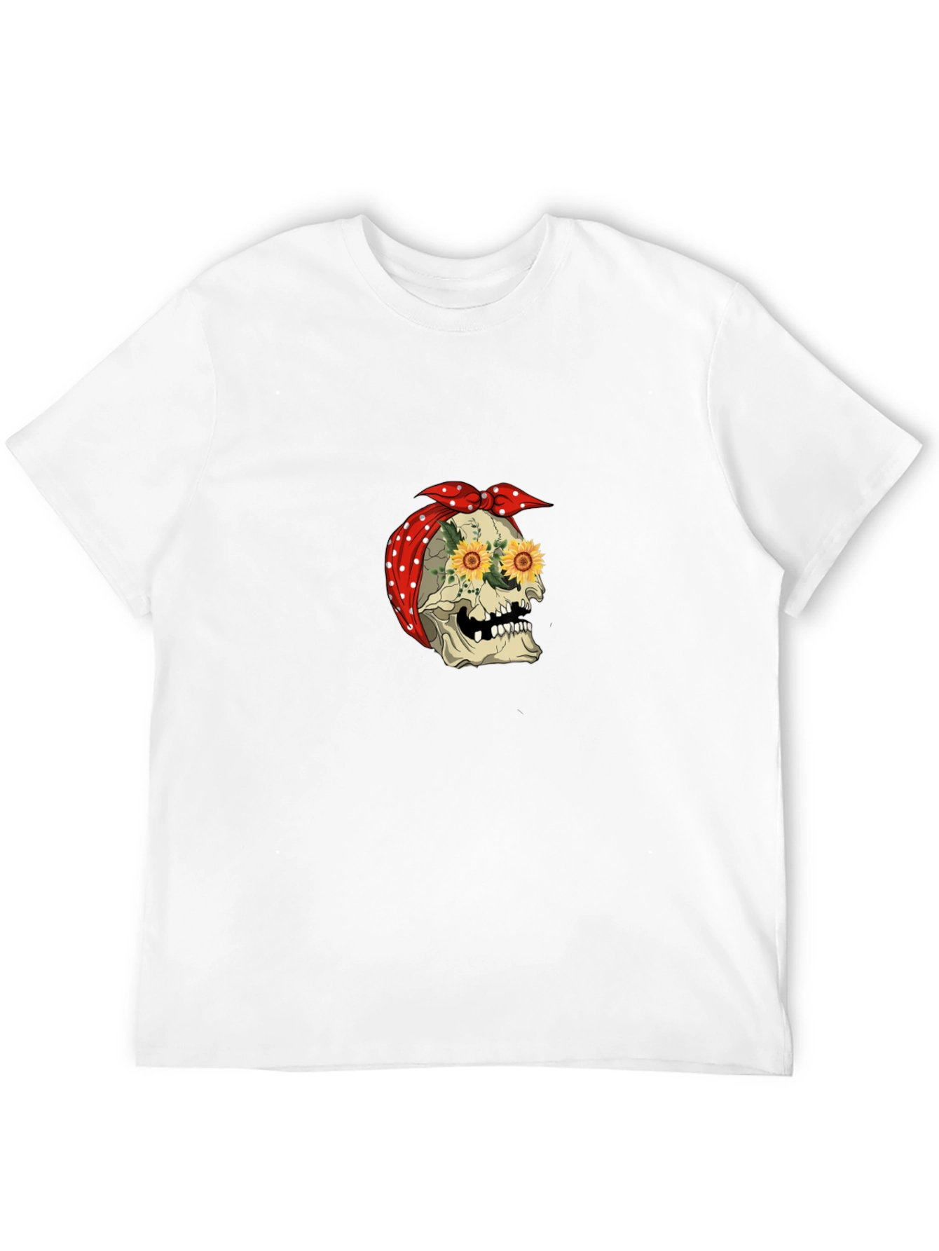 Skull Sunflower Bandana Tee