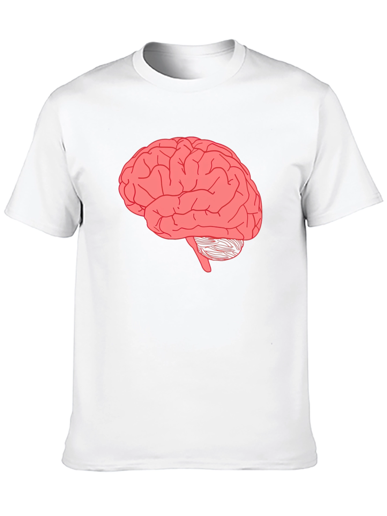 Brain Graphic Tee - Black Cotton T-Shirt