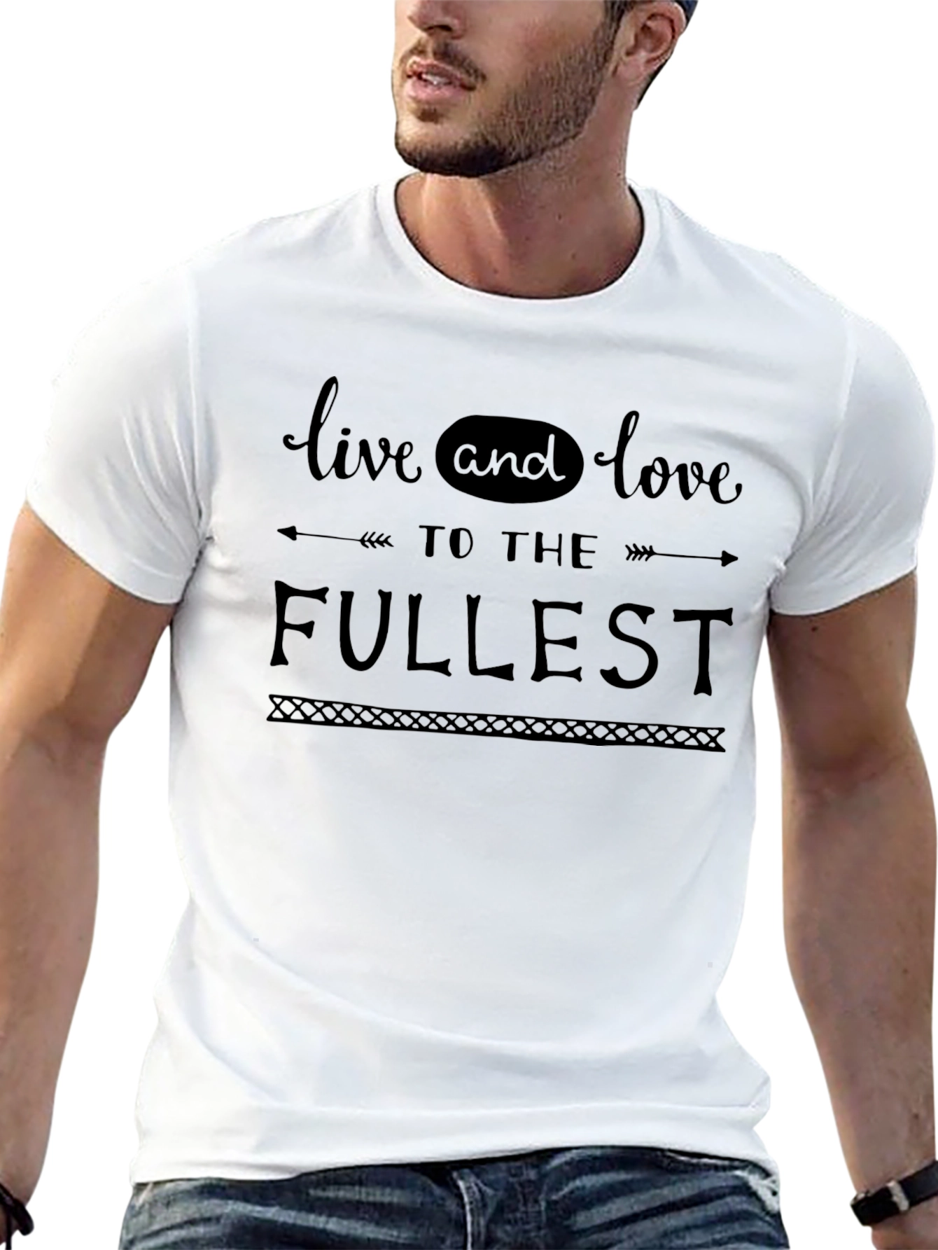 Live to the Fullest Graphic Tee - Black
