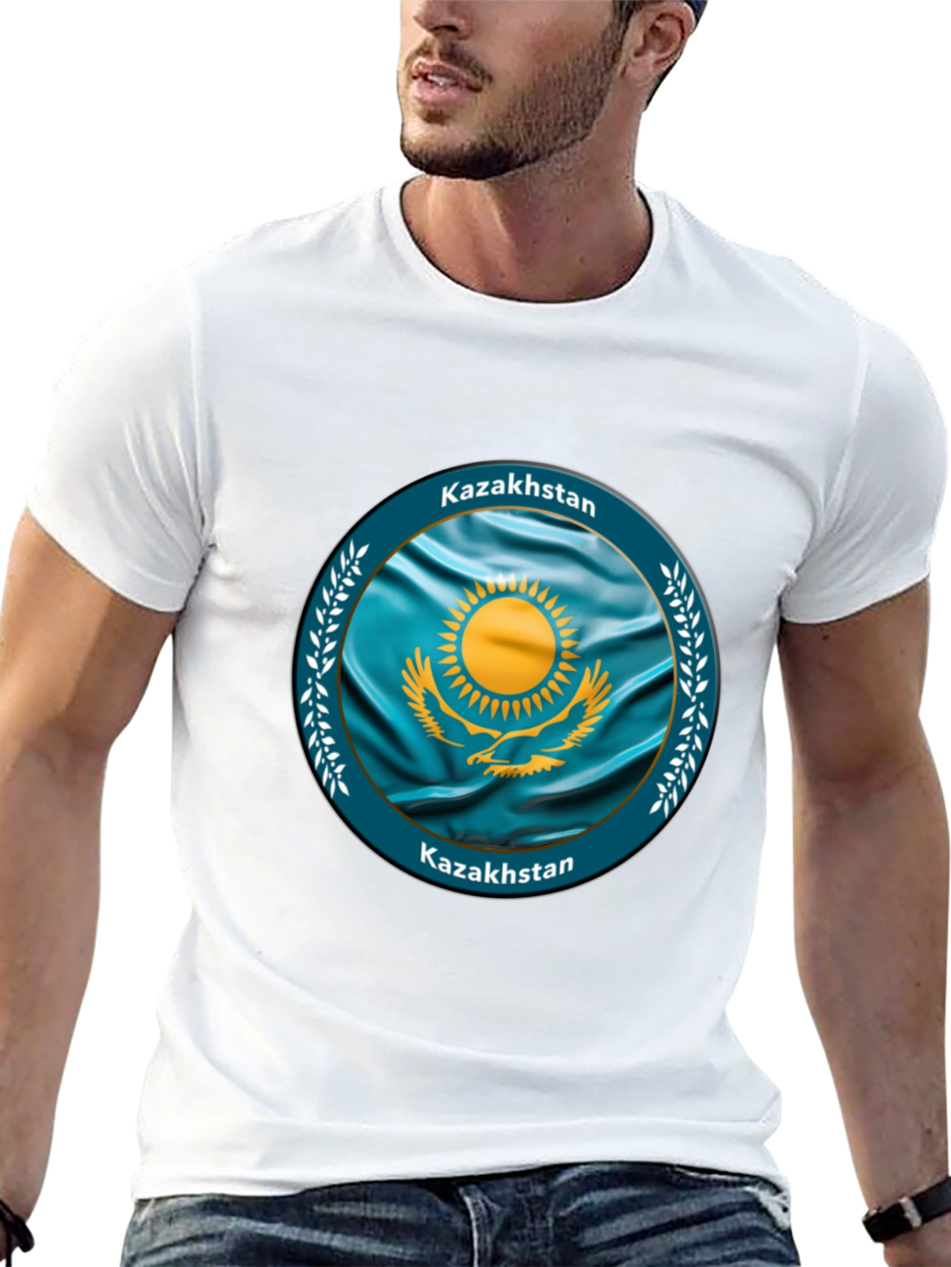 Kazakhstan Flag T-Shirt - Show Your Pride!
