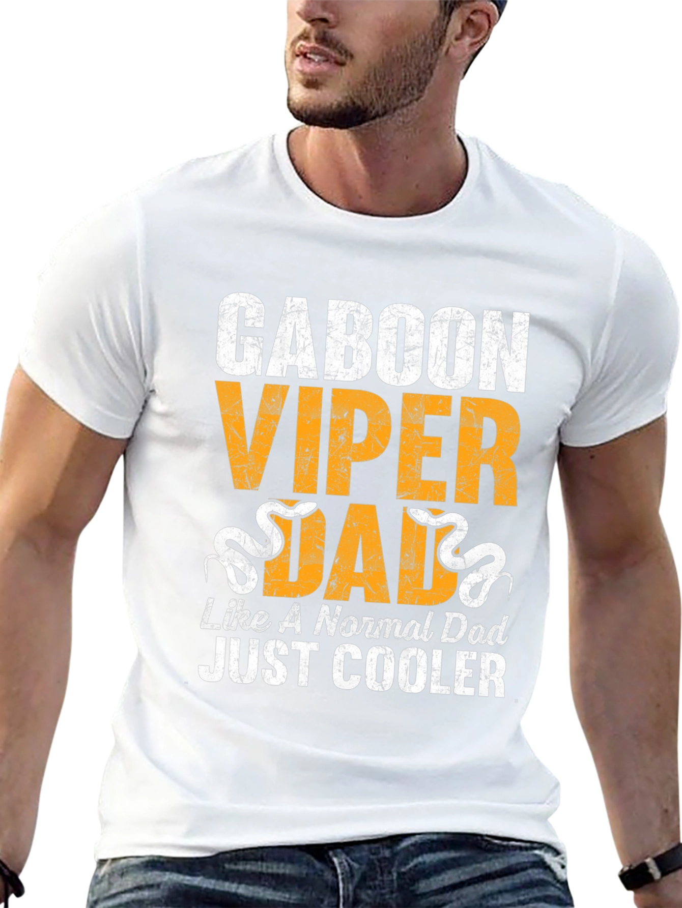 Gaboon Viper Dad T-Shirt - Cool Fathers Day Gift