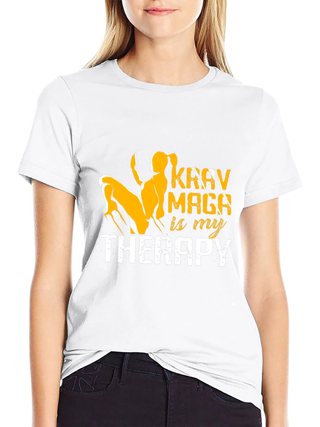 Krav Maga Therapy Black T-Shirt