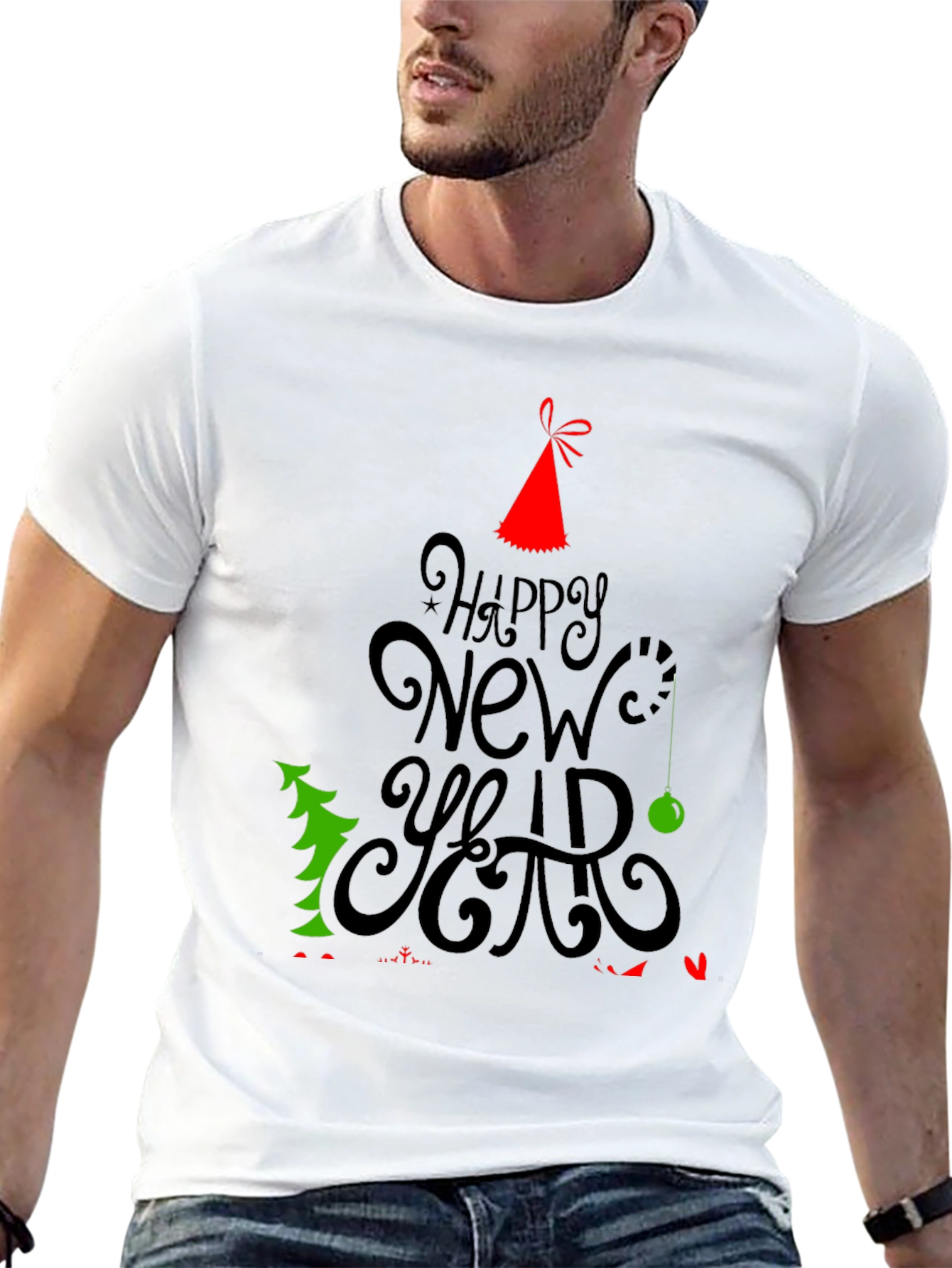 Happy New Year Holiday Graphic T-Shirt