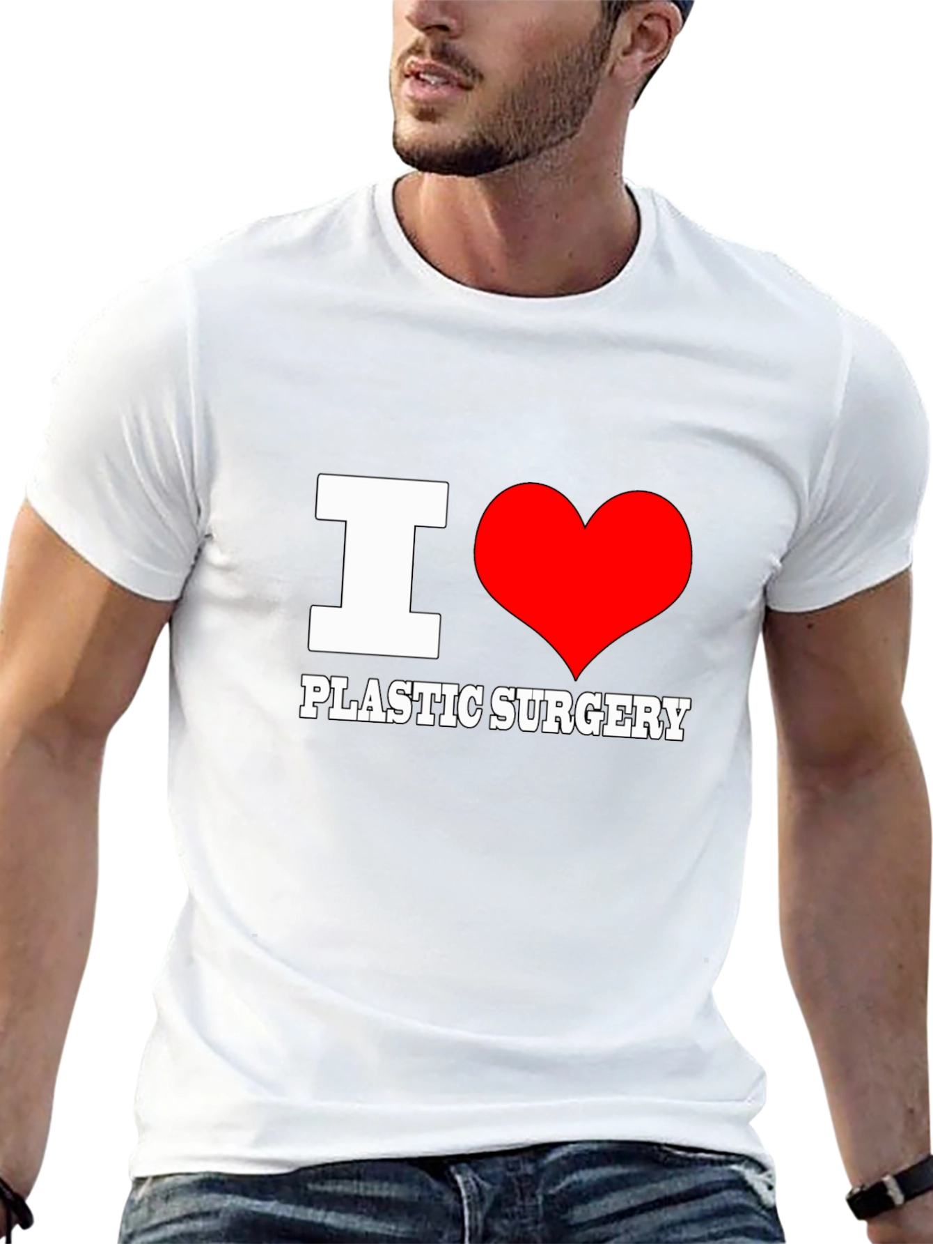 I Love Plastic Surgery T-Shirt - Novelty Tee