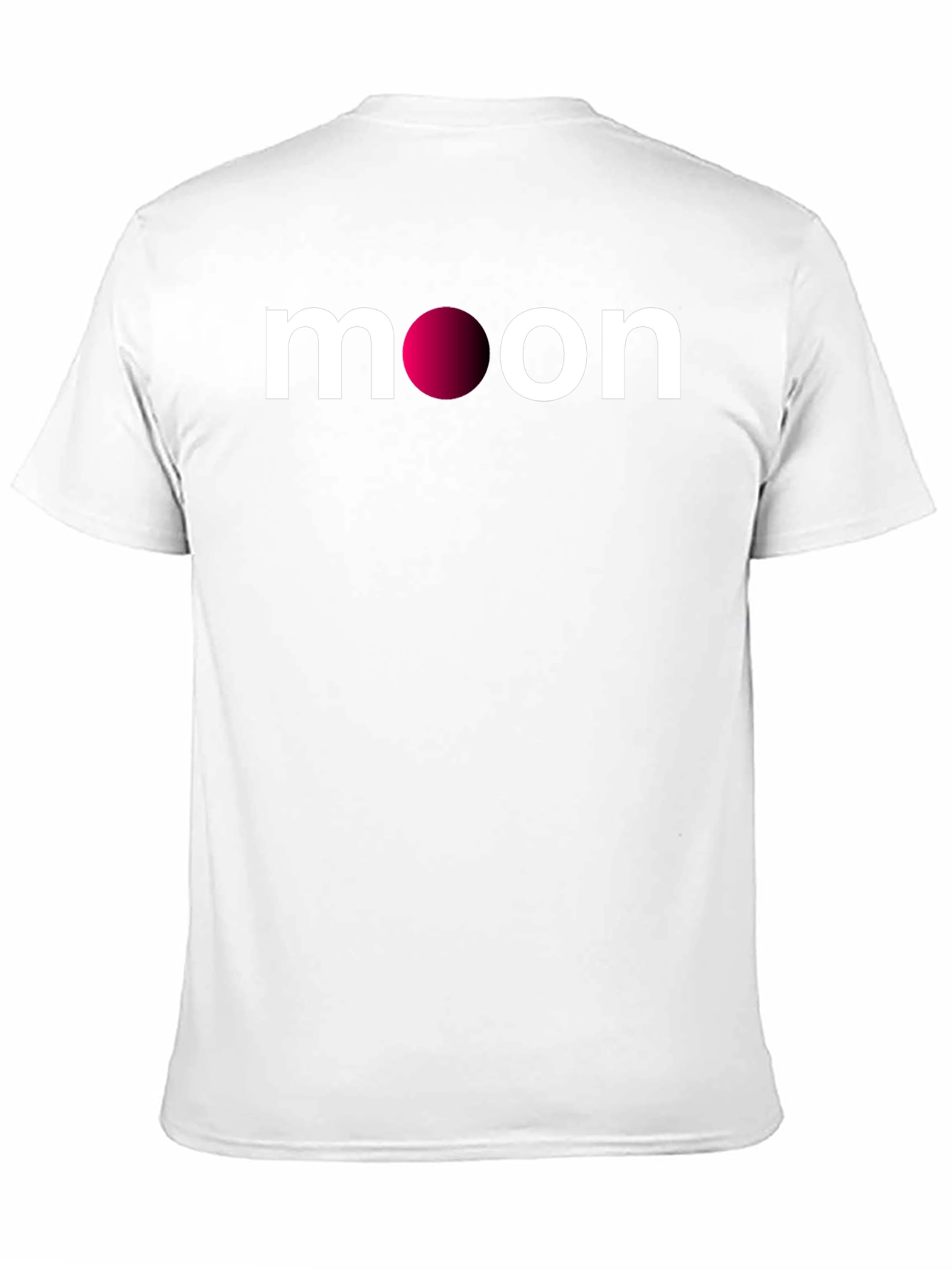 Moon Graphic Print Black T-Shirt