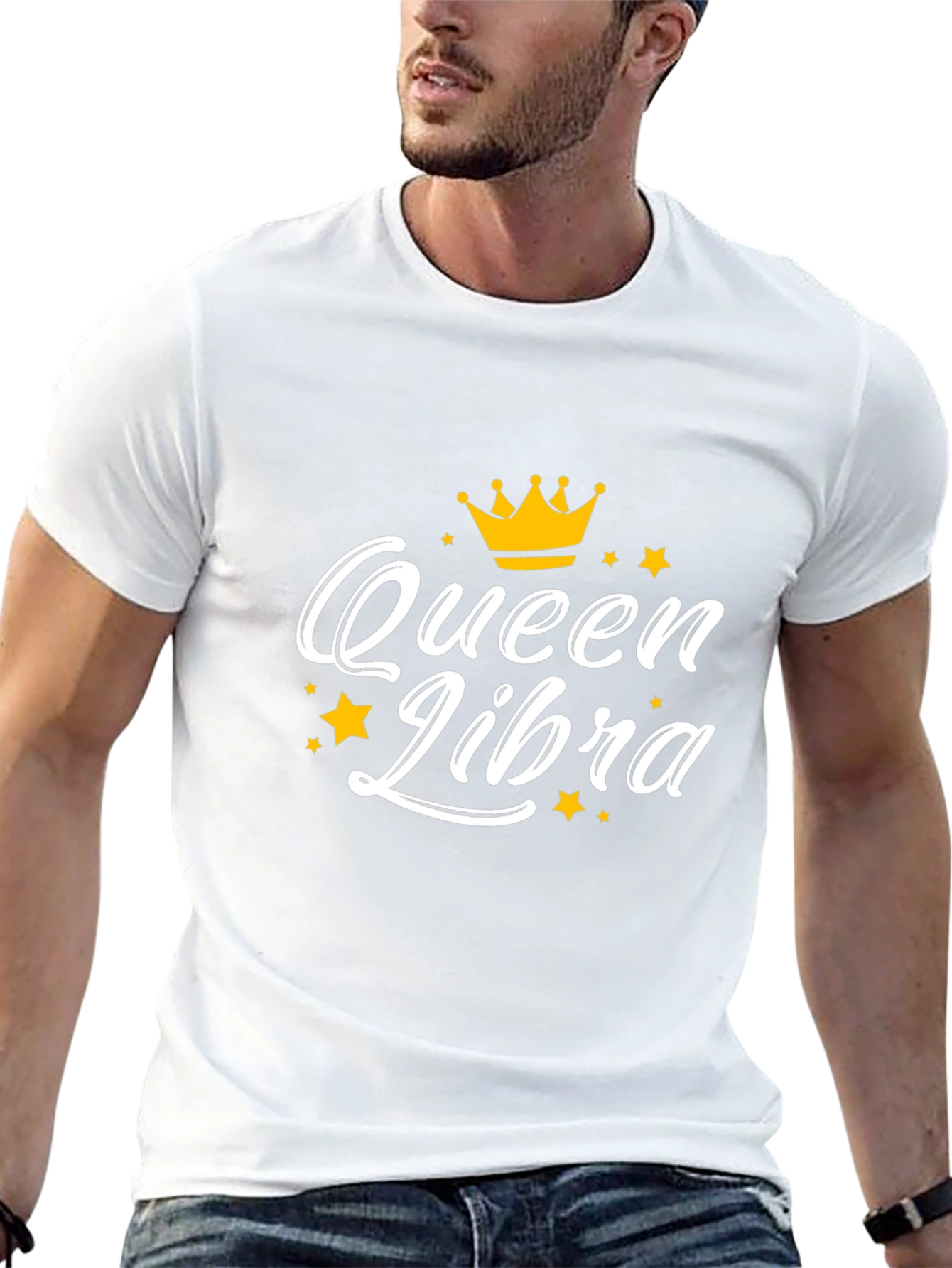 Queen Libra Graphic Tee - Black Cotton T-Shirt