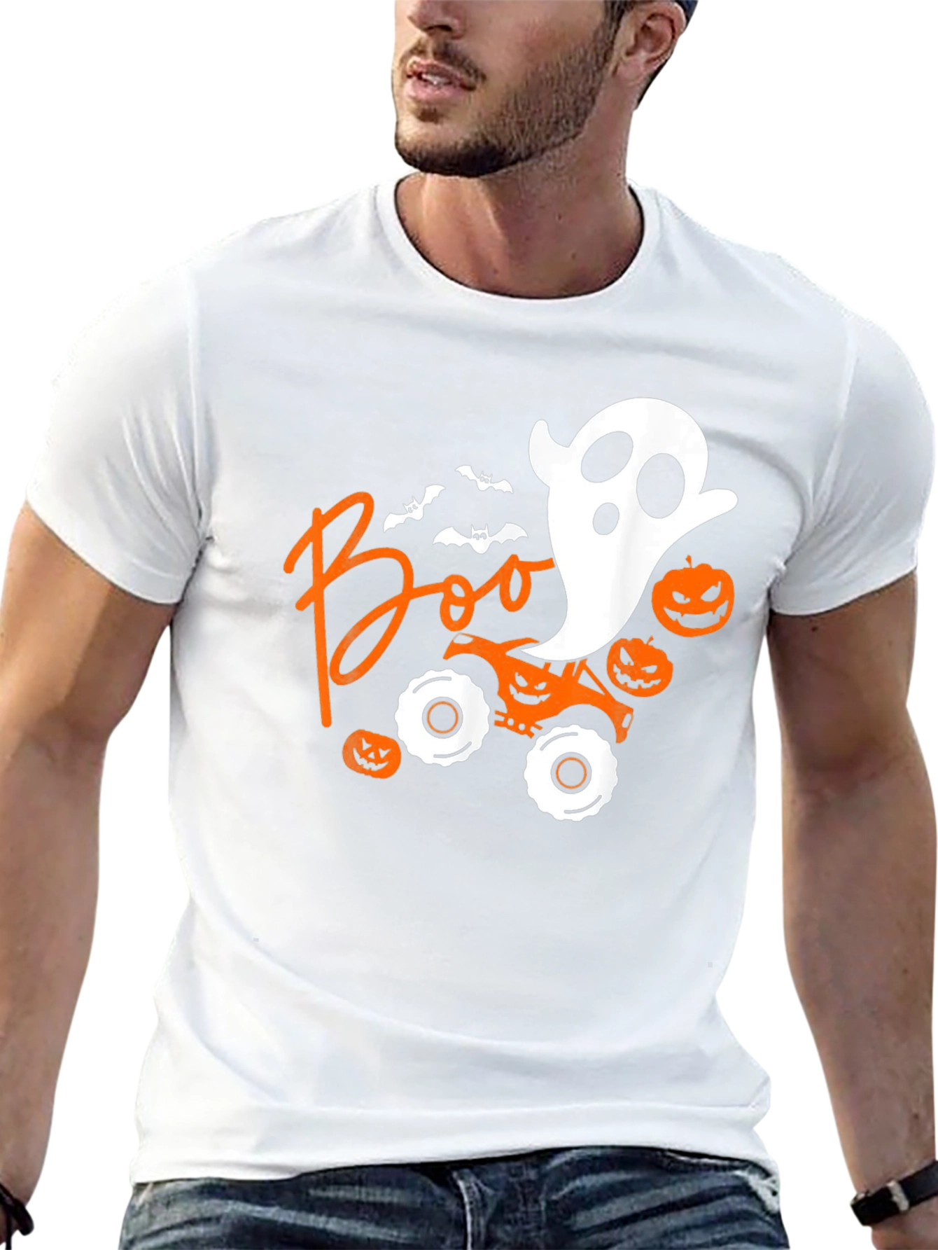 Halloween Boo Monster Truck Tee