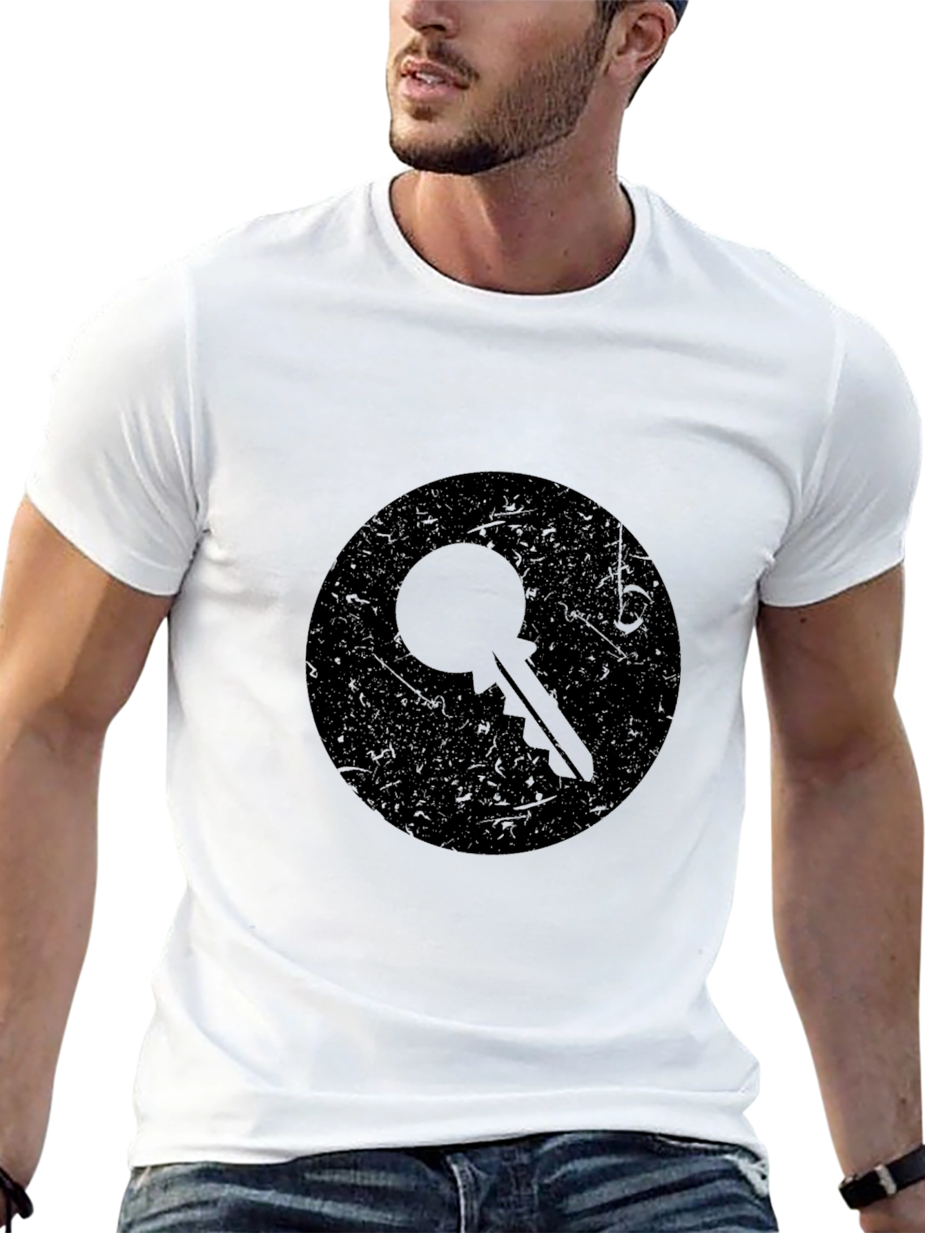 Key Graphic Black T-Shirt