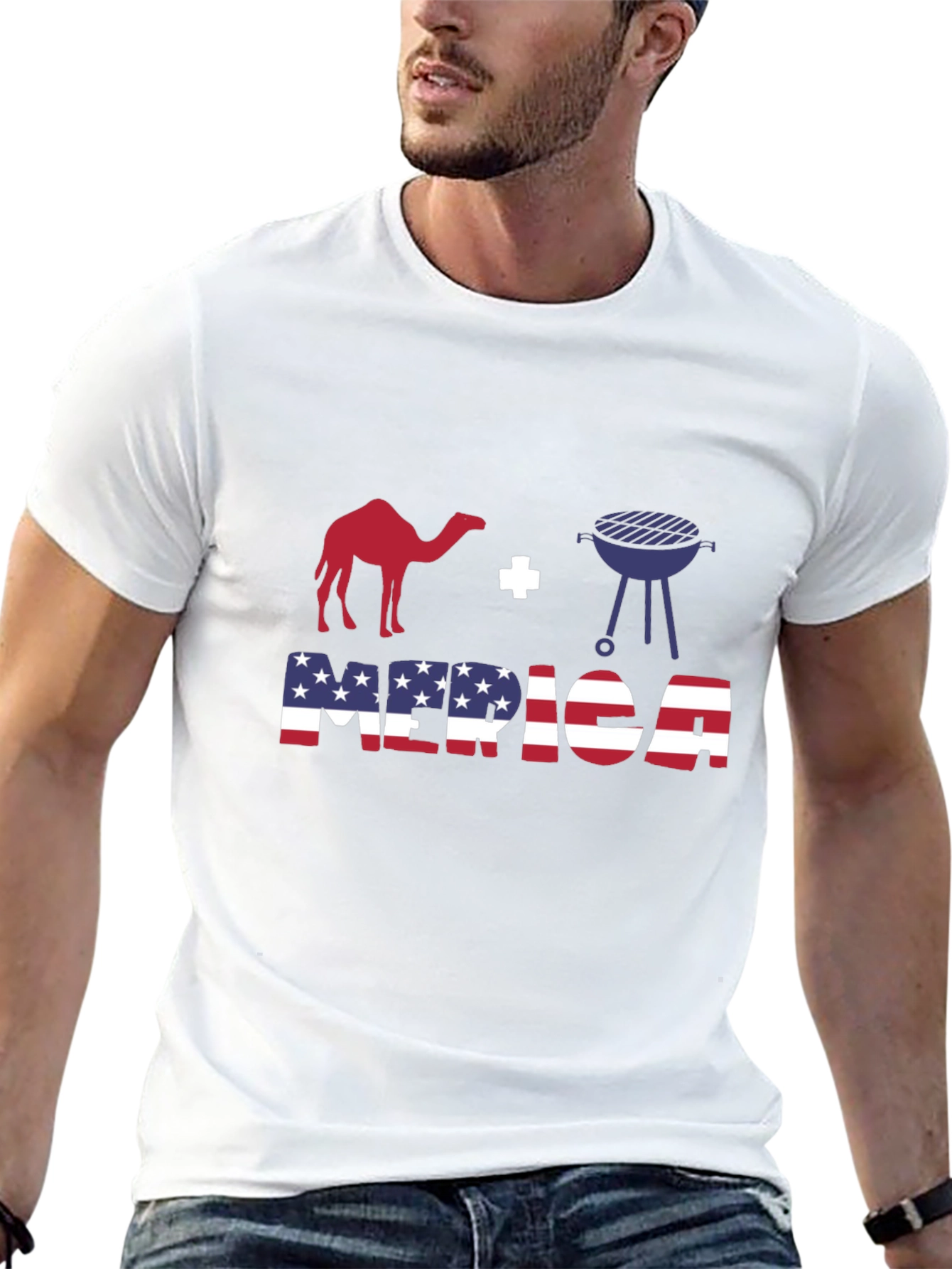 Camel BBQ Merica T-Shirt