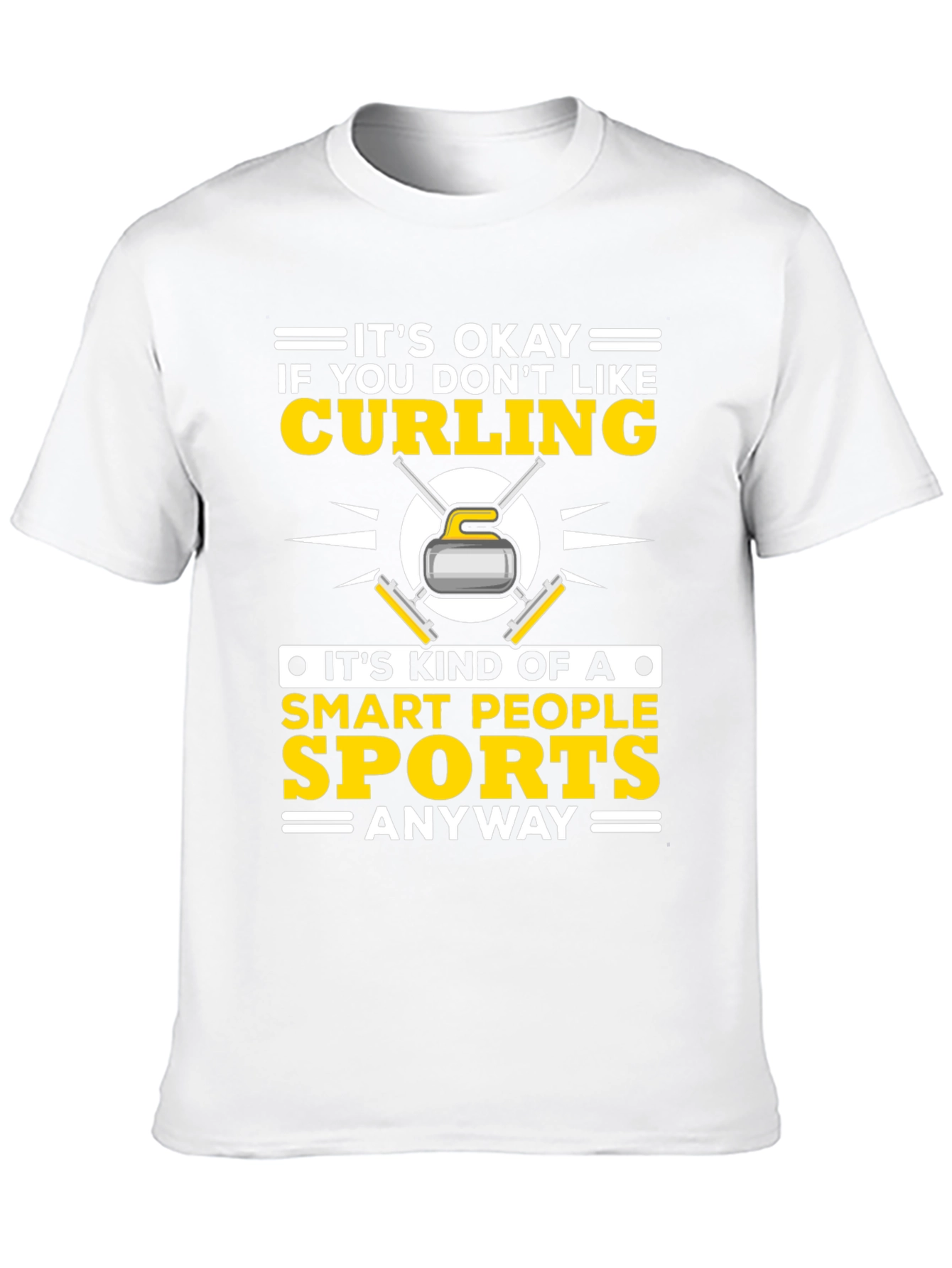Funny Curling Smart People Sports T-Shirt