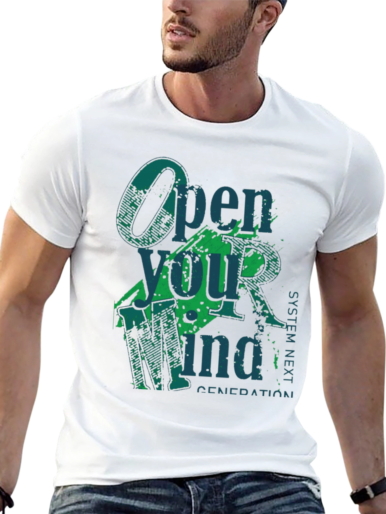 Open Your Mind Graphic Tee - Black T-Shirt