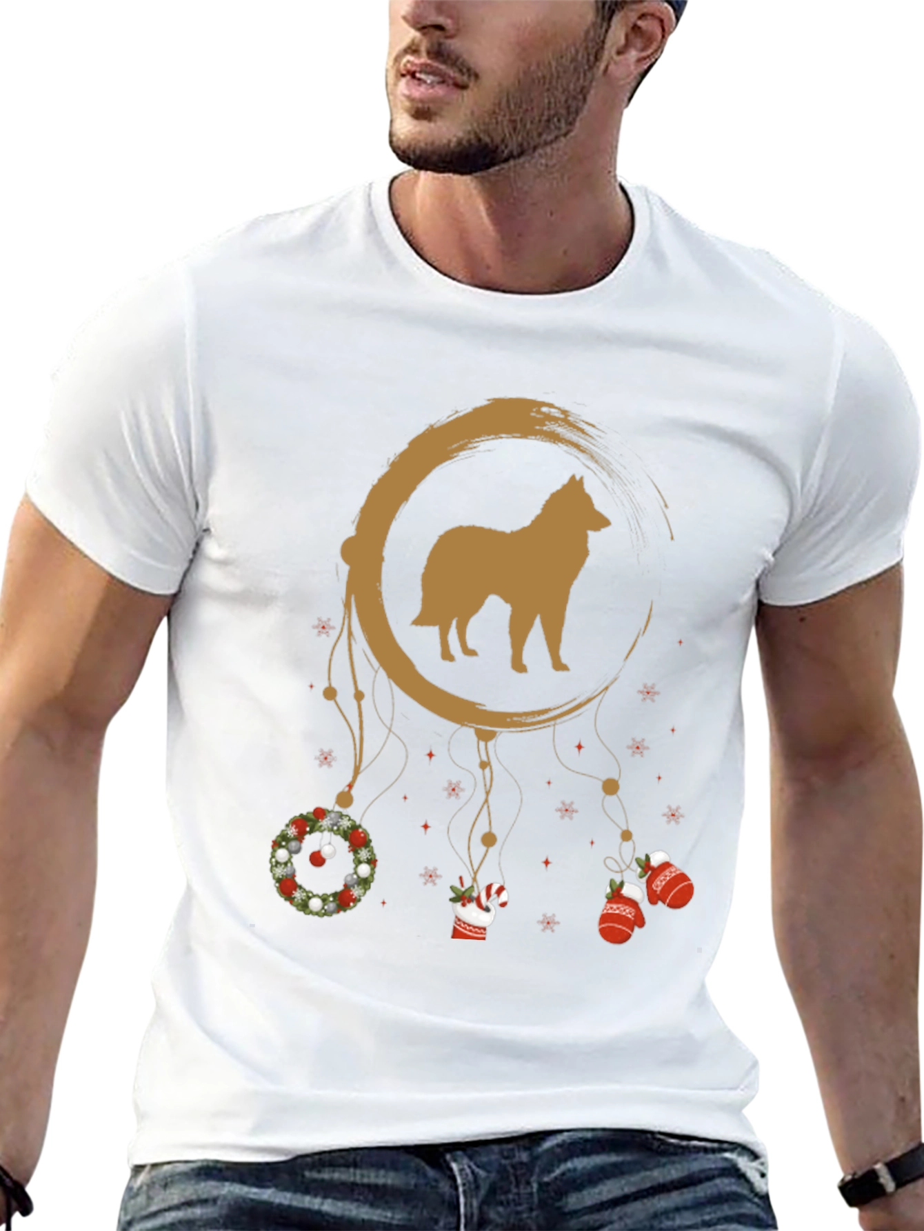 Dog Christmas Dreamcatcher T-Shirt