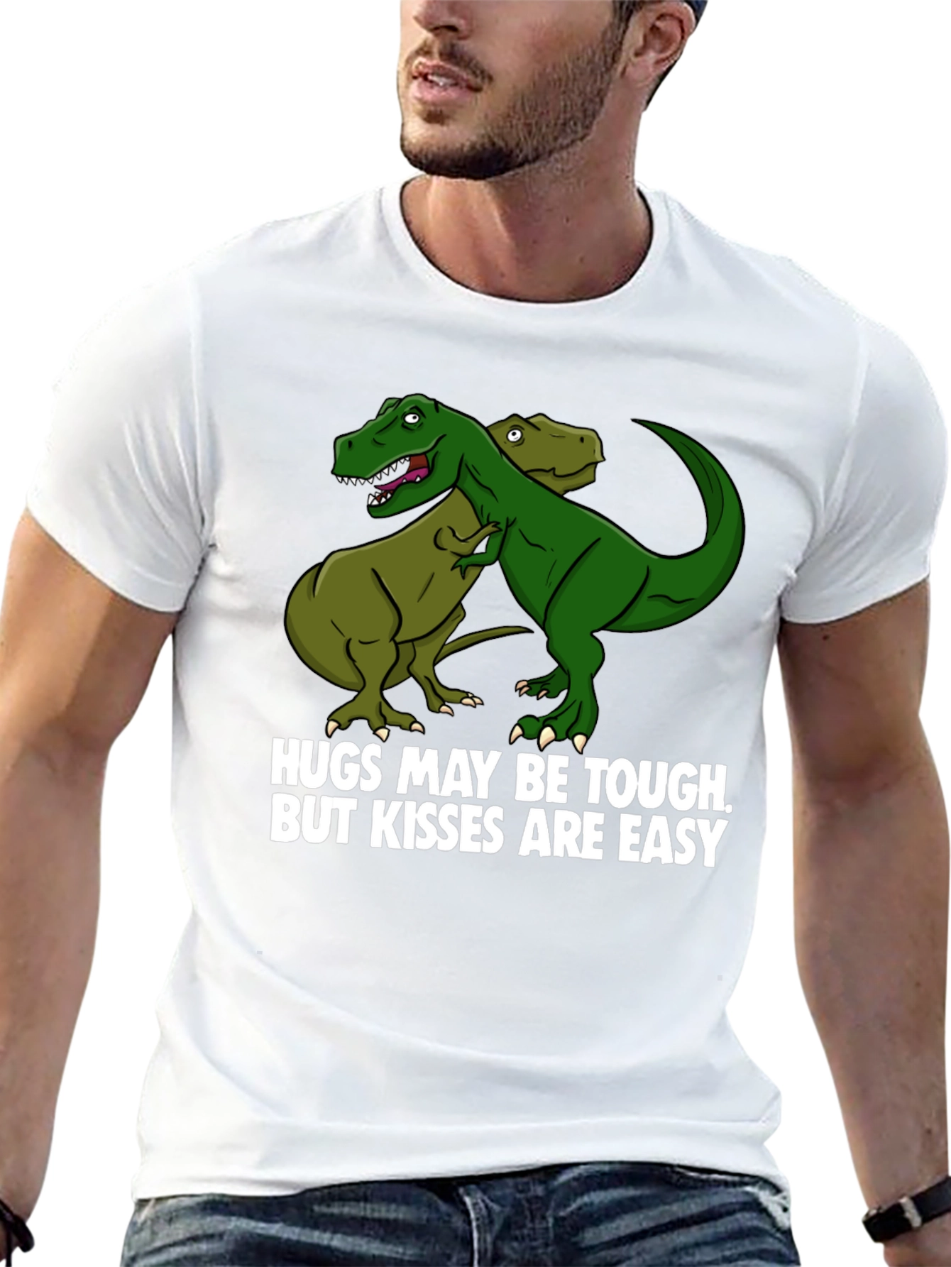 Dinosaur Hugs T-Shirt Funny Graphic Tee