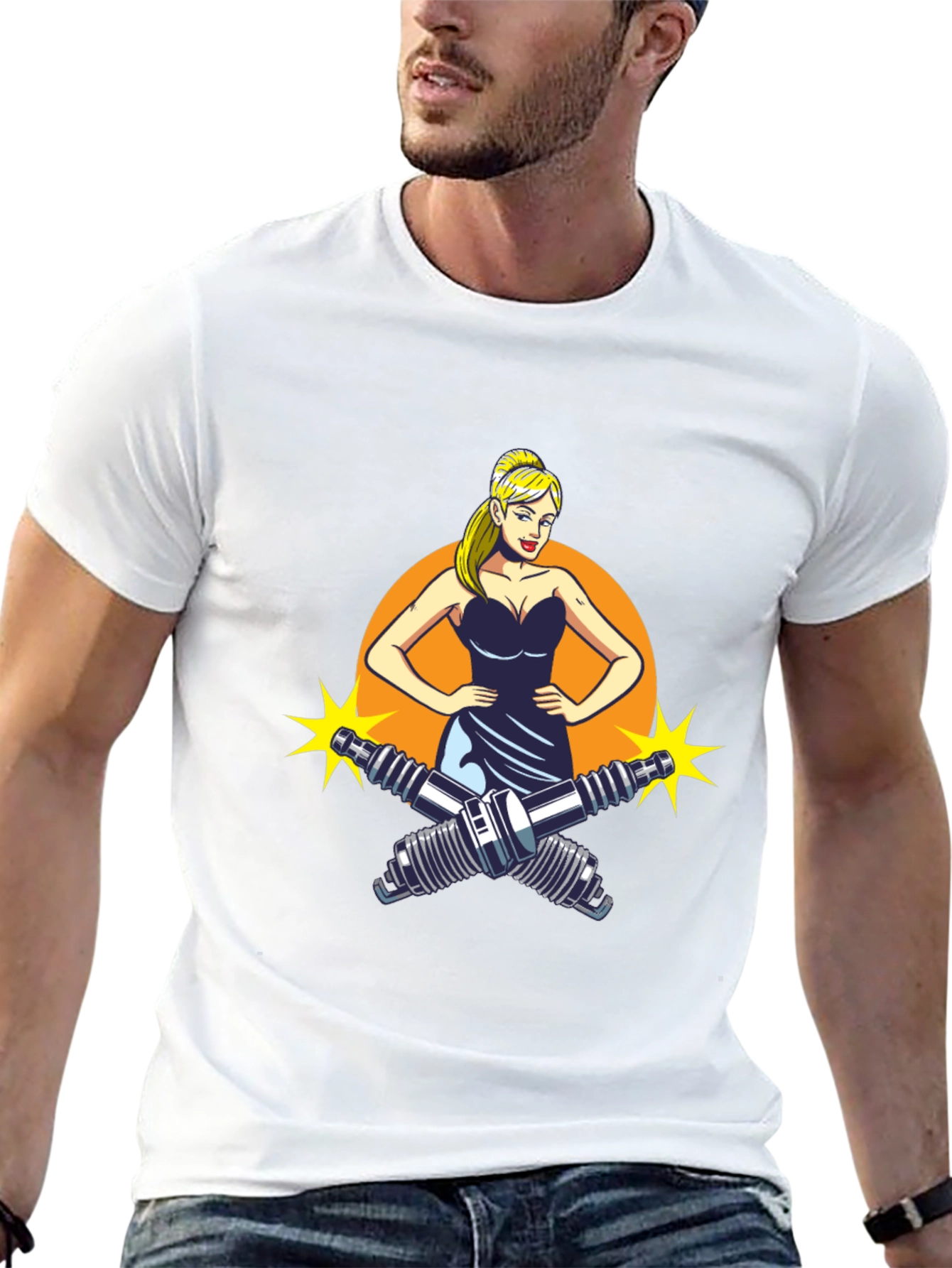 Cool Mechanic Girl T-Shirt