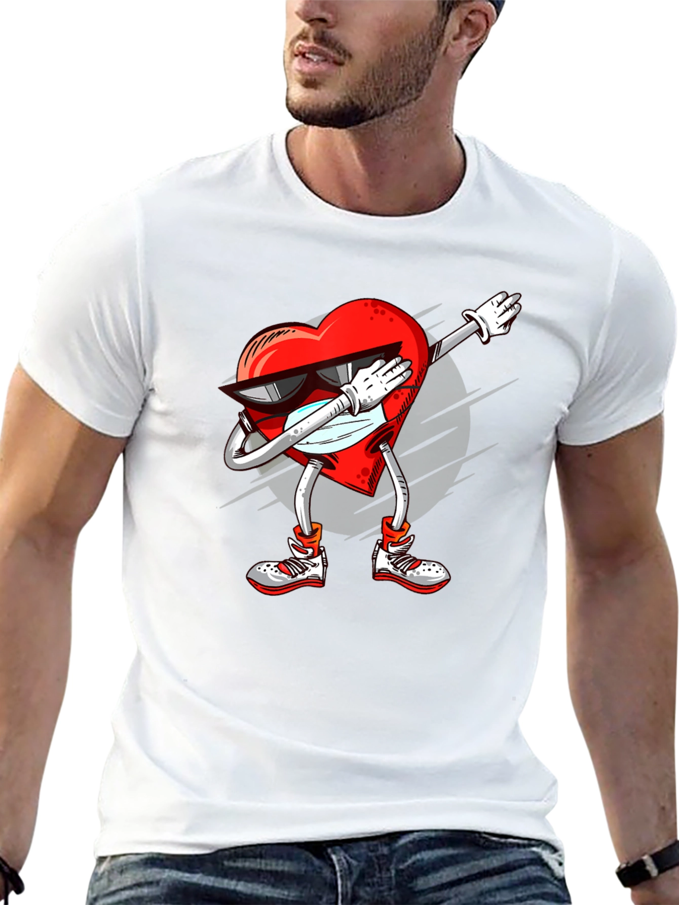 Heart Dabbing Graphic Tee