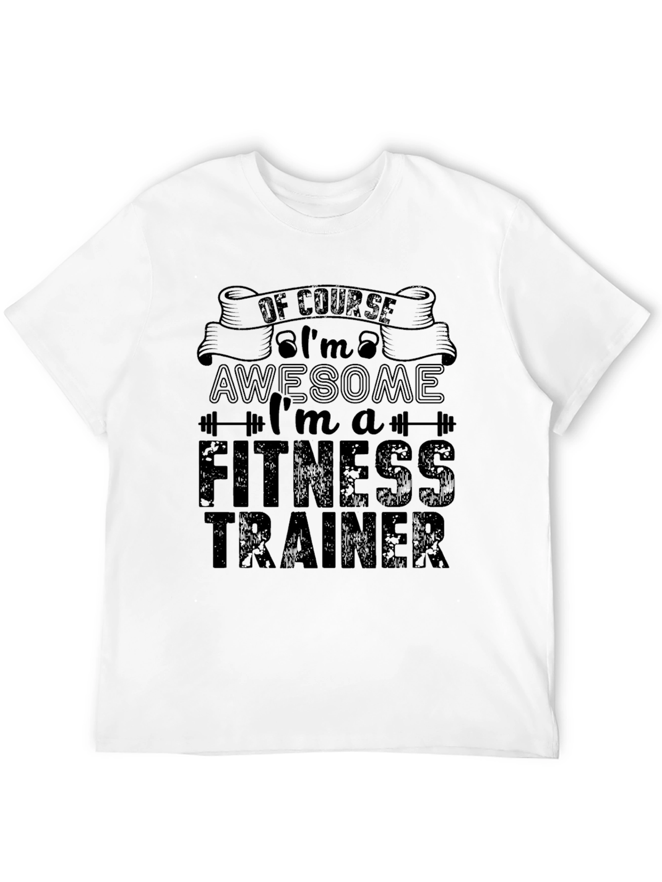 Awesome Fitness Trainer Graphic Tee Shirt