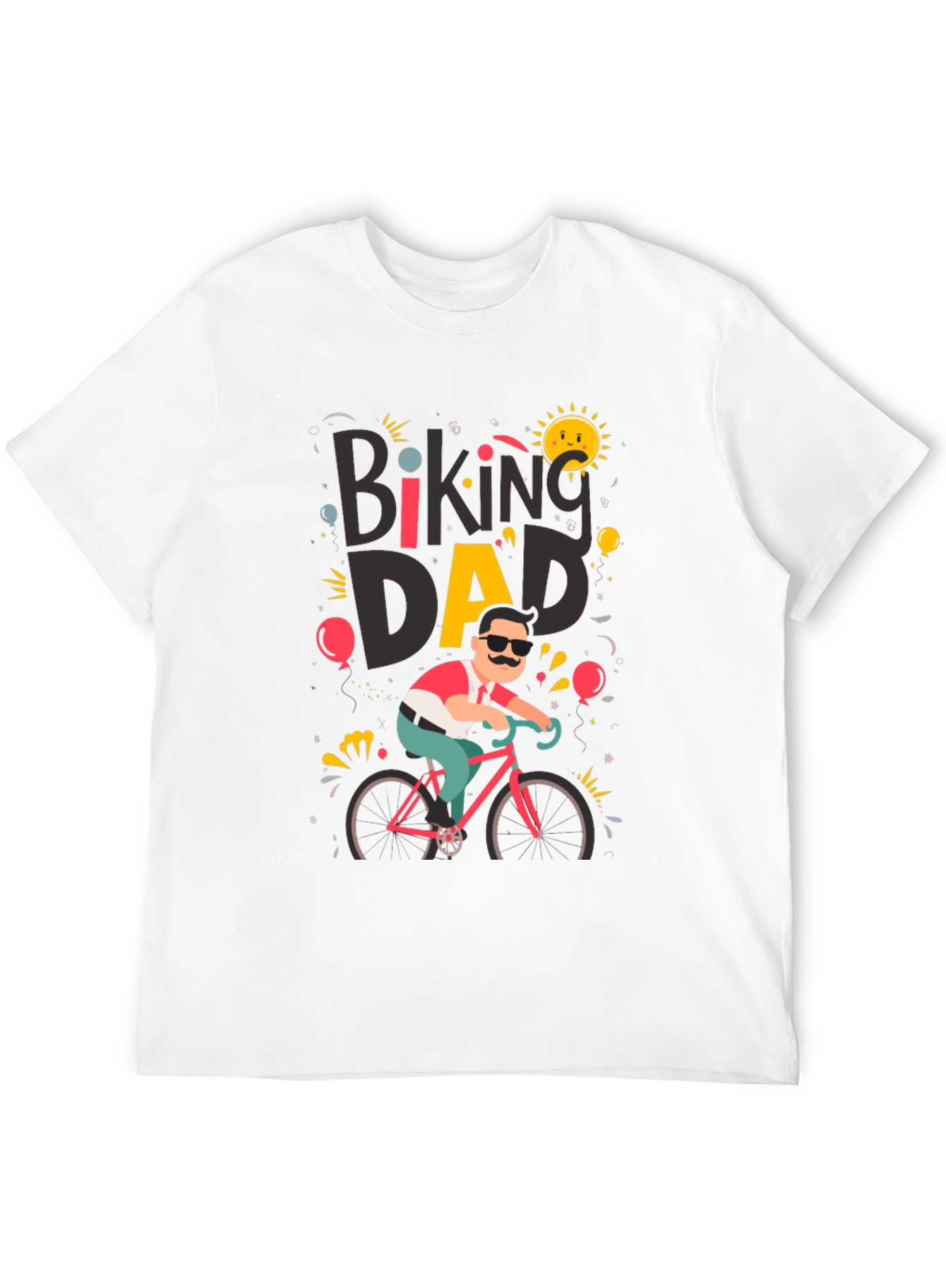 Biking Dad Graphic T-Shirt - Cycling Fathers Day Tee