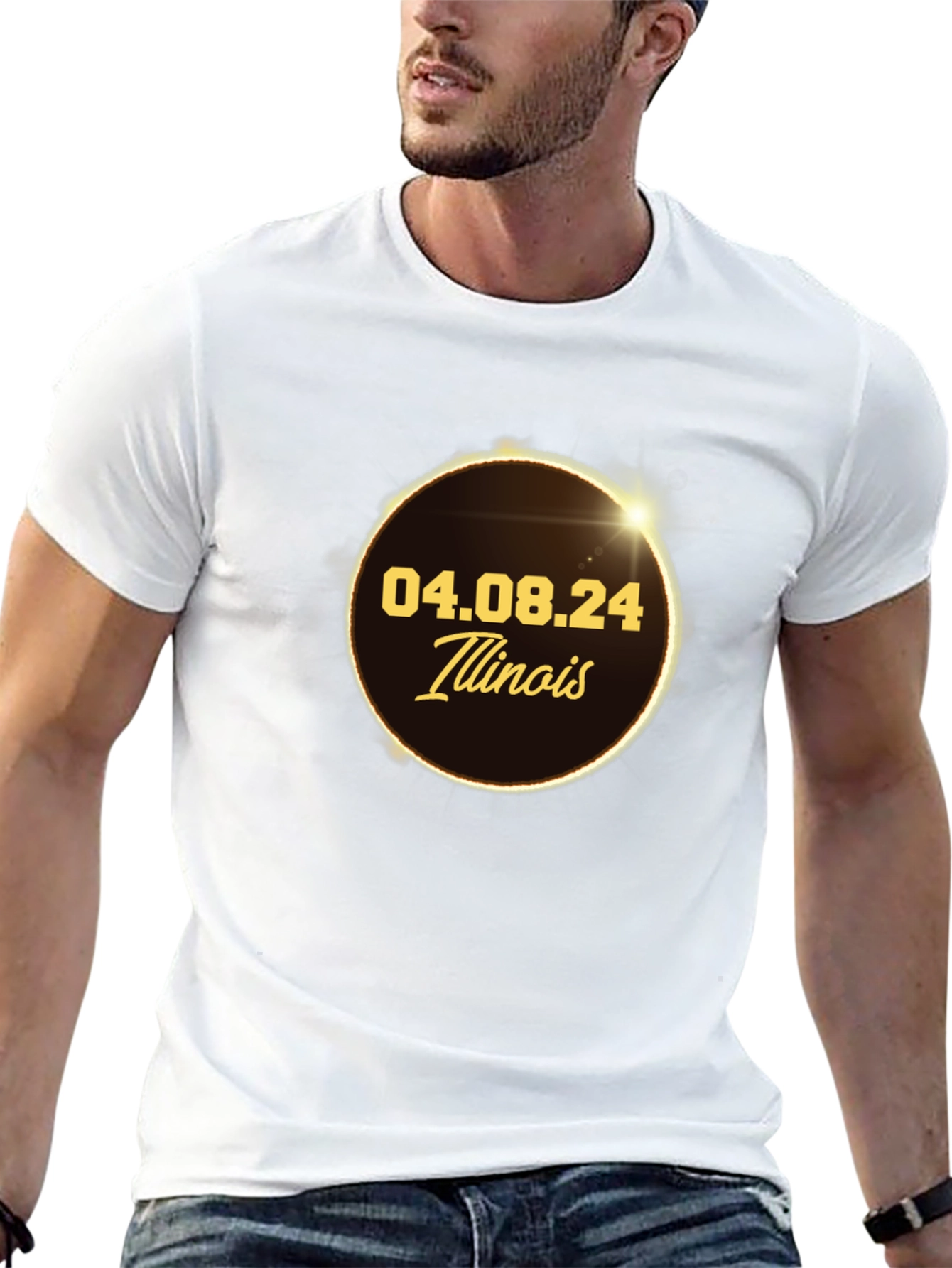 Illinois Eclipse April 8th 2024 T-Shirt